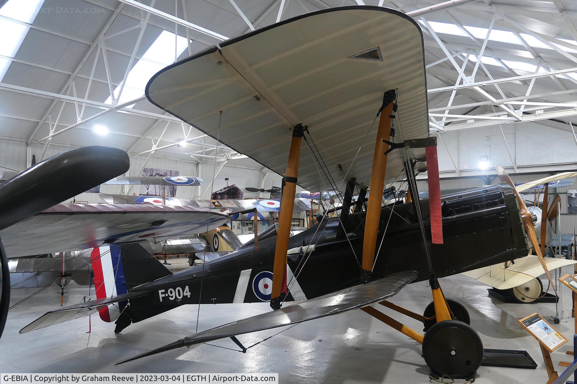 G-EBIA, 1918 Royal Aircraft Factory SE-5A C/N 654/2404, On display at the Shuttleworth Collection, Old Warden.