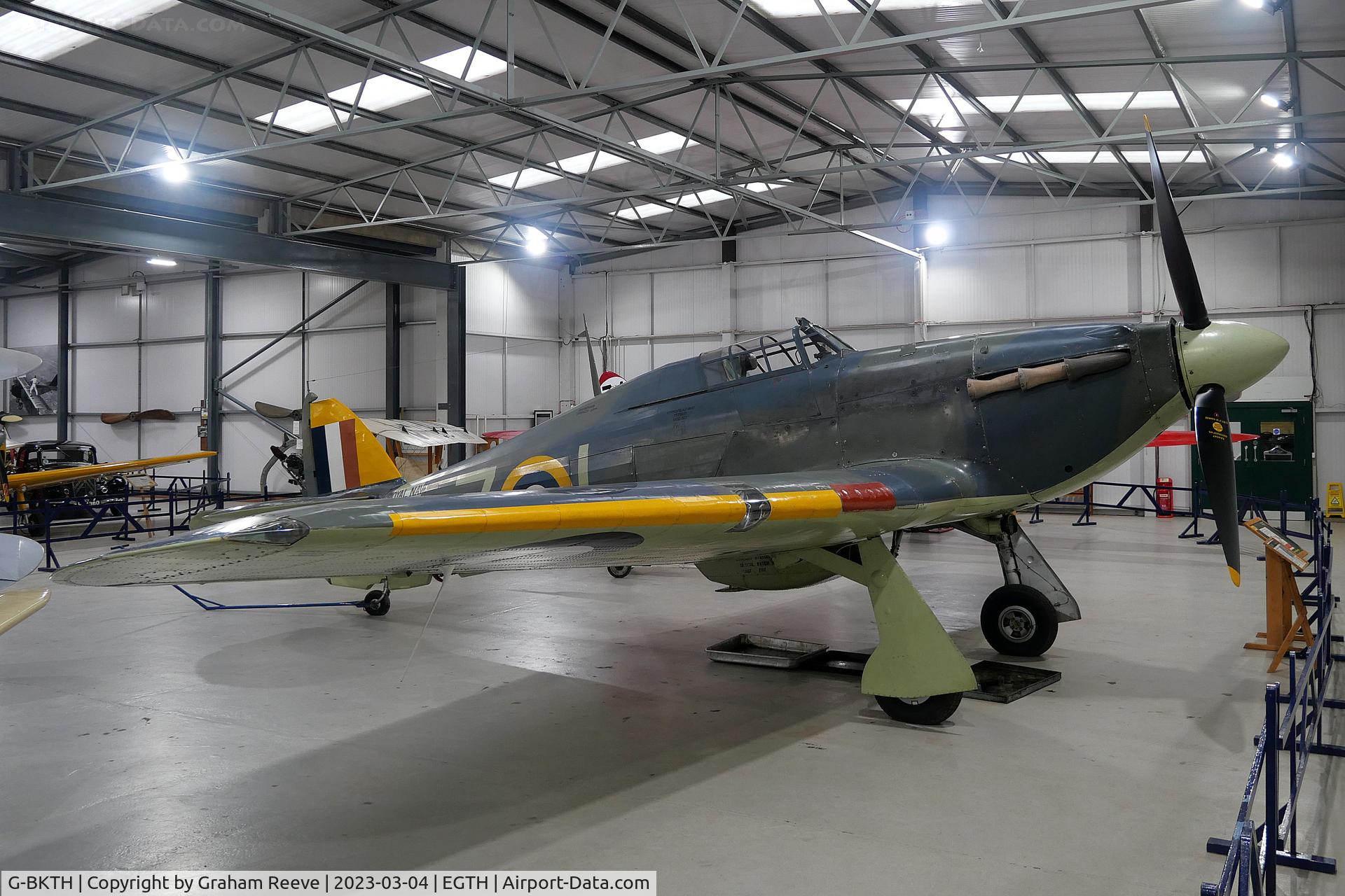 G-BKTH, 1939 Hawker (CCF) Sea Hurricane Mk1B C/N CCF/41H/4013, On display at the Shuttleworth Collection, Old Warden.