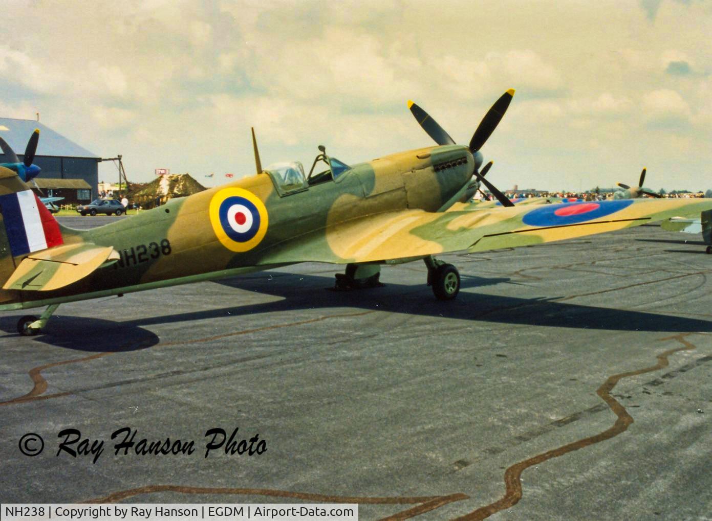 NH238, 1943 Supermarine 361 Spitfire F.IXc C/N CBAF.IX.2200, Taken at the 50 Battle of Britain air show at Boscombe Down in 1990