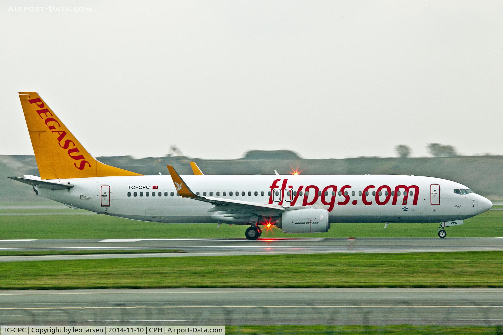 TC-CPC, 2012 Boeing 737-82R C/N 40878, Copenhagen 10.11.2014