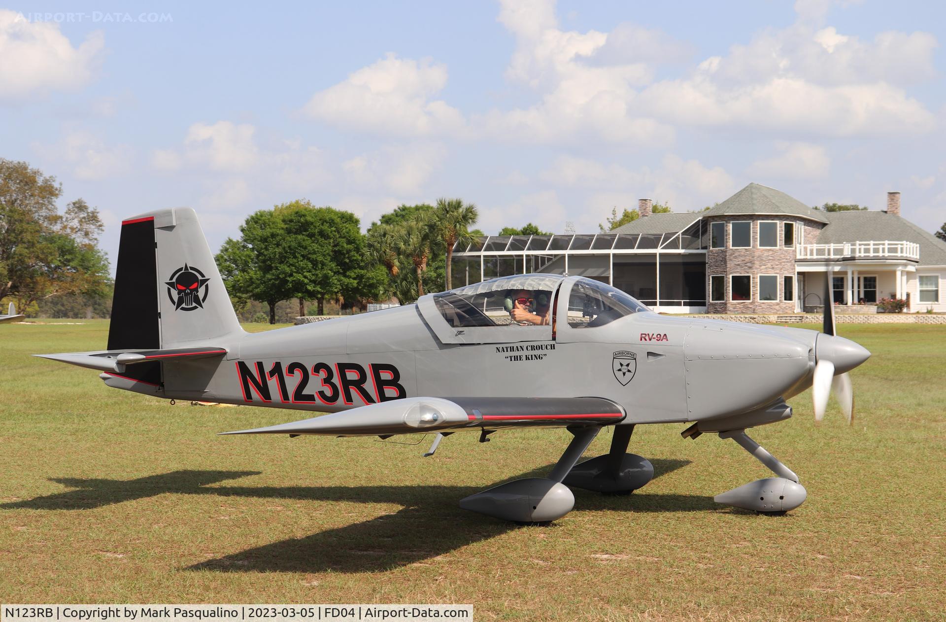 N123RB, 2012 Vans RV-9A C/N 91820, Vans RV-9A