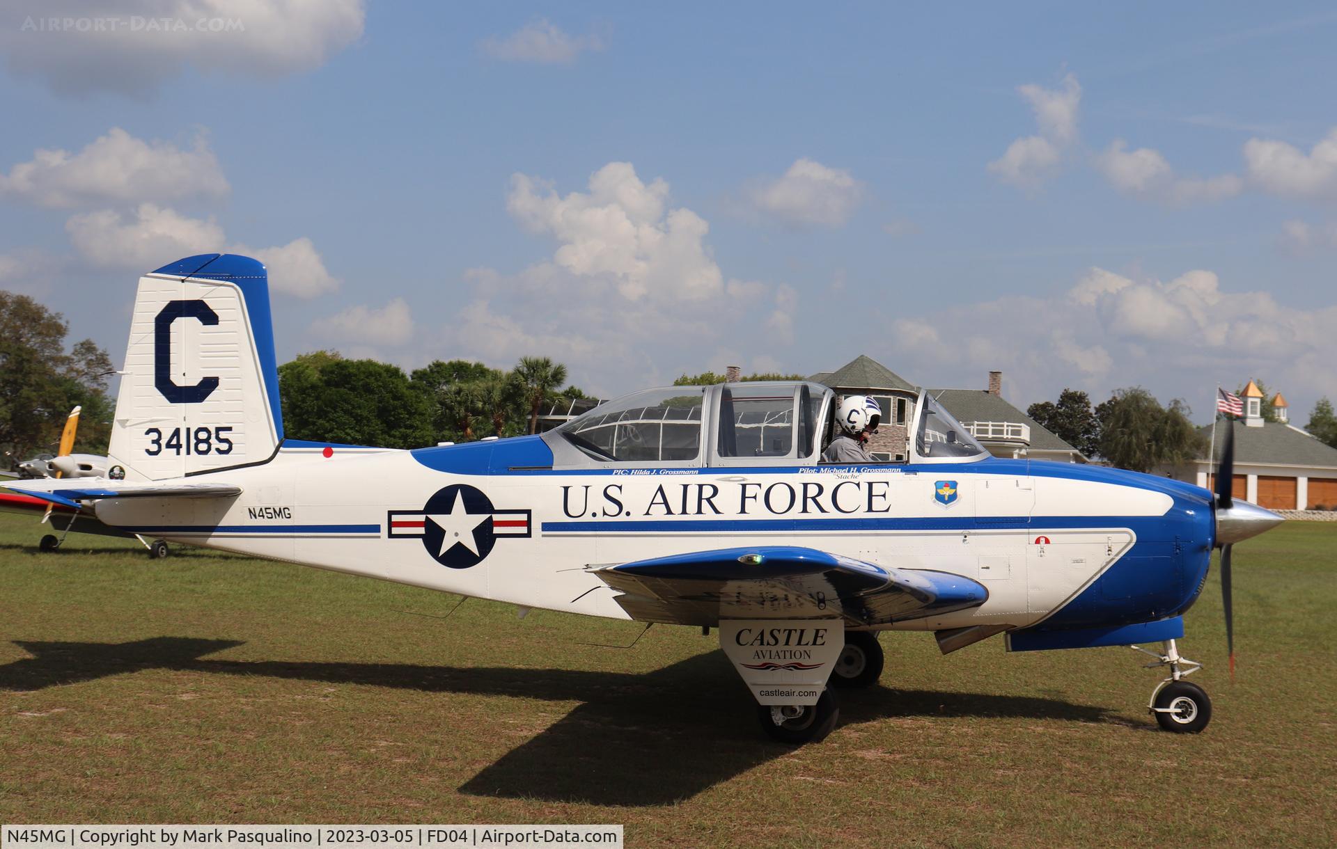 N45MG, Beech T-34A (A45) Mentor C/N G-285, Beech T-34A