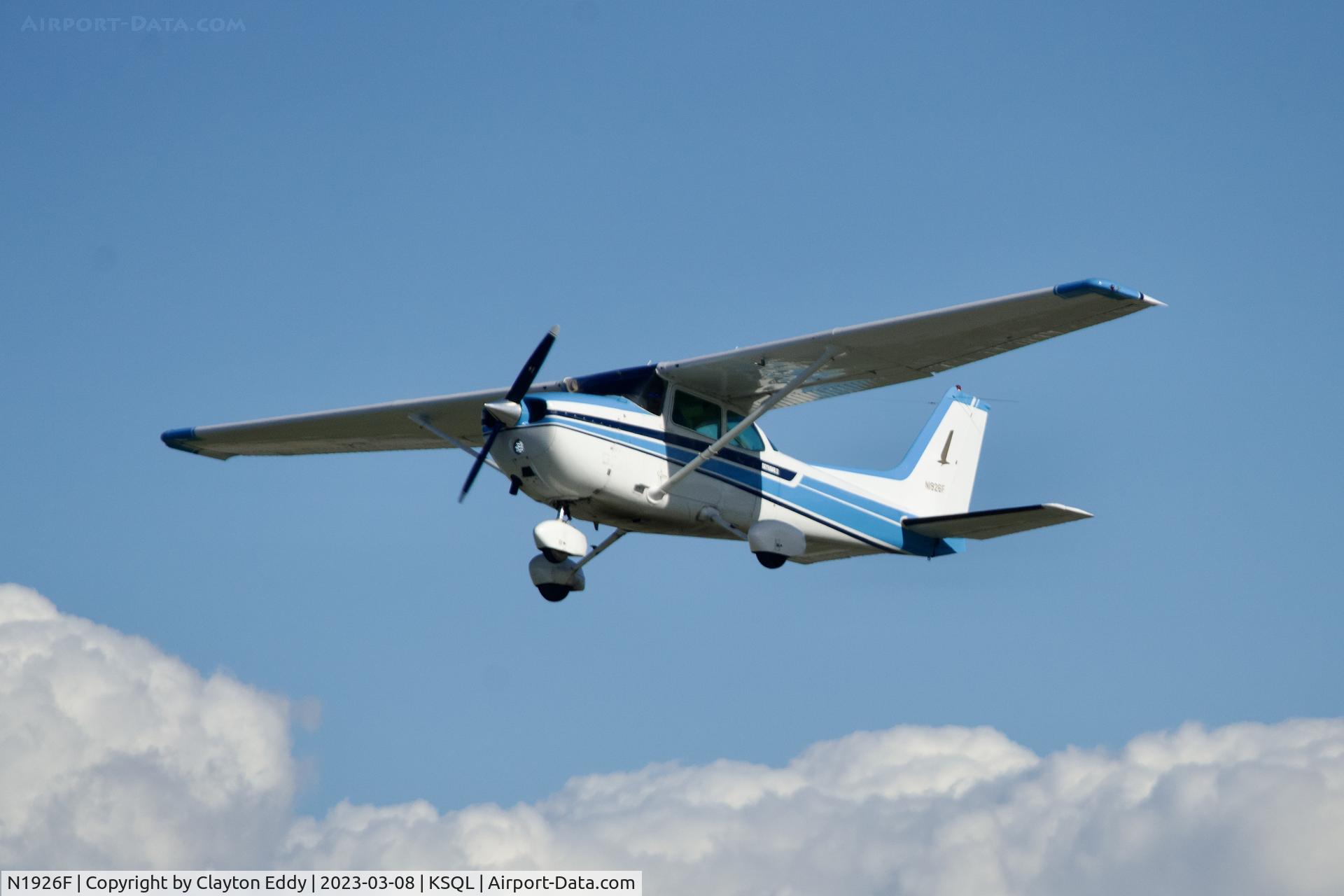 N1926F, 1979 Cessna 172N Skyhawk II C/N 17273017, San Carlos Airport in California 2023.