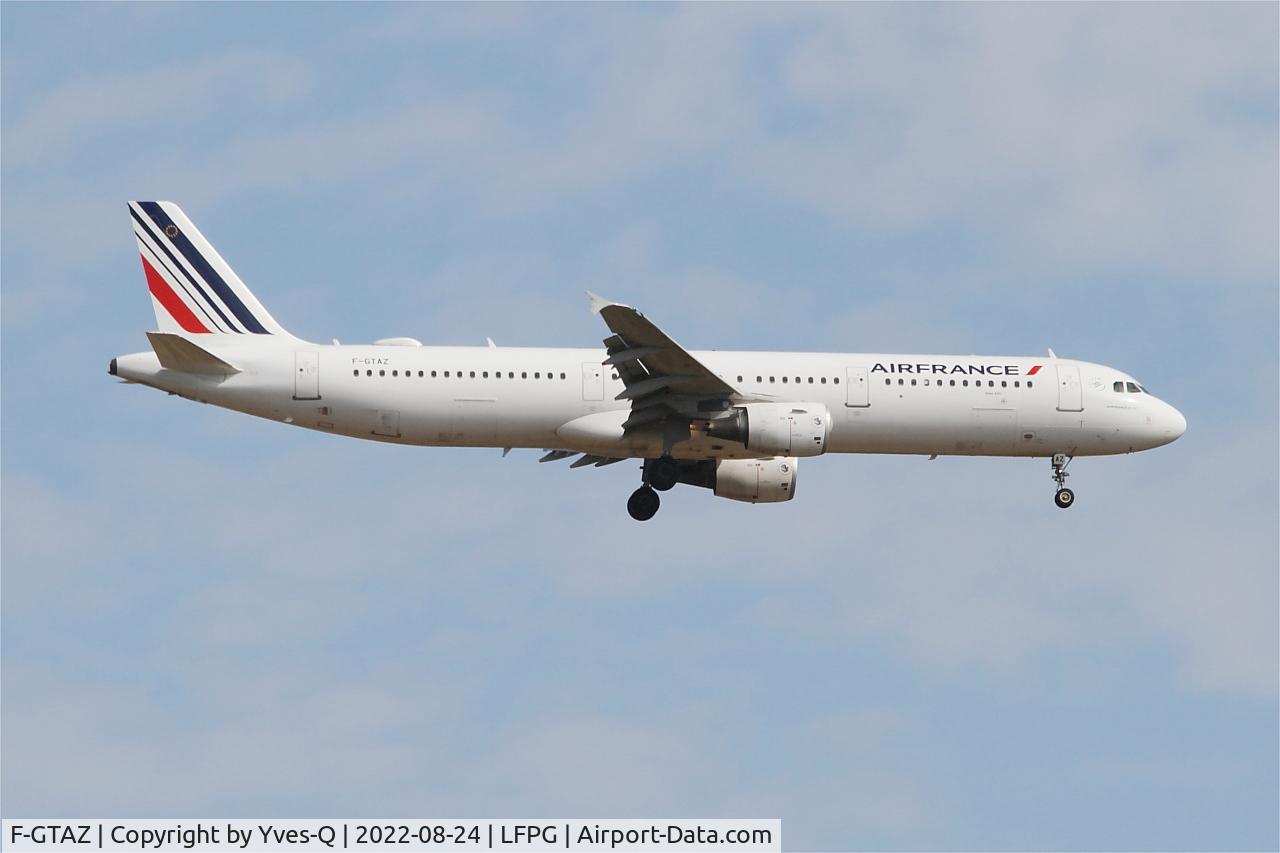 F-GTAZ, 2011 Airbus A321-212 C/N 4901, Airbus A321-212, On final rwy 09L, Roissy Charles De Gaulle airport (LFPG-CDG)