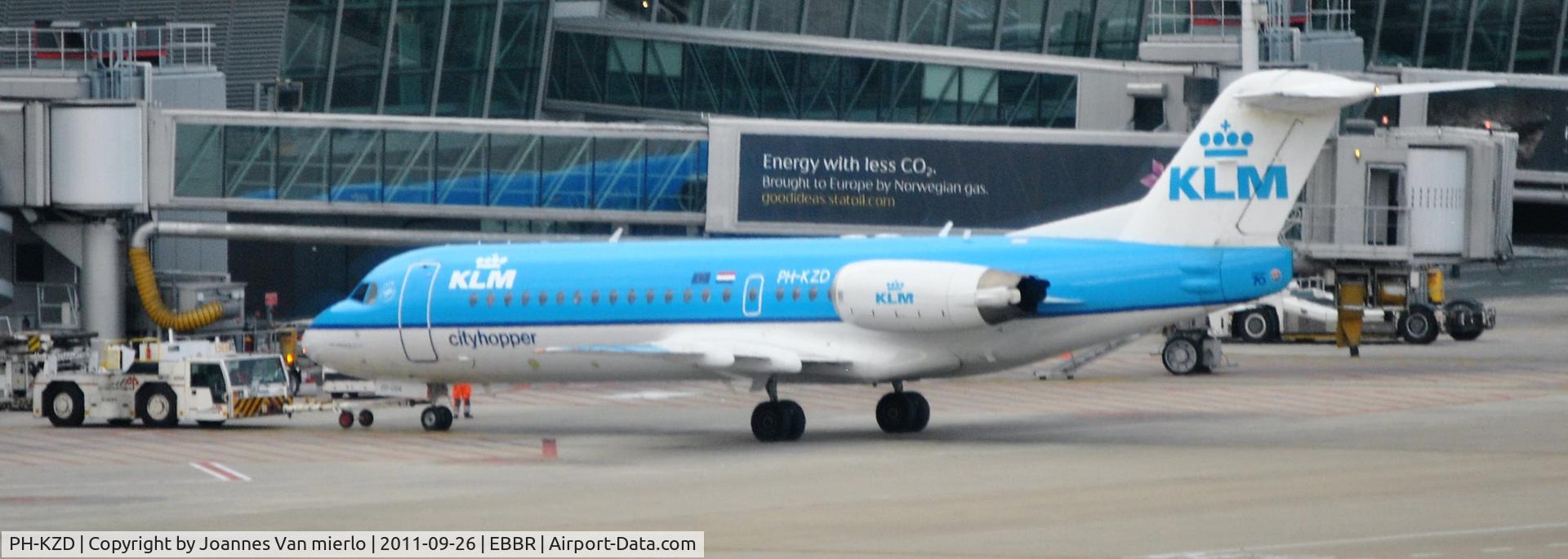PH-KZD, 1997 Fokker 70 (F-28-0070) C/N 11582, Brussels