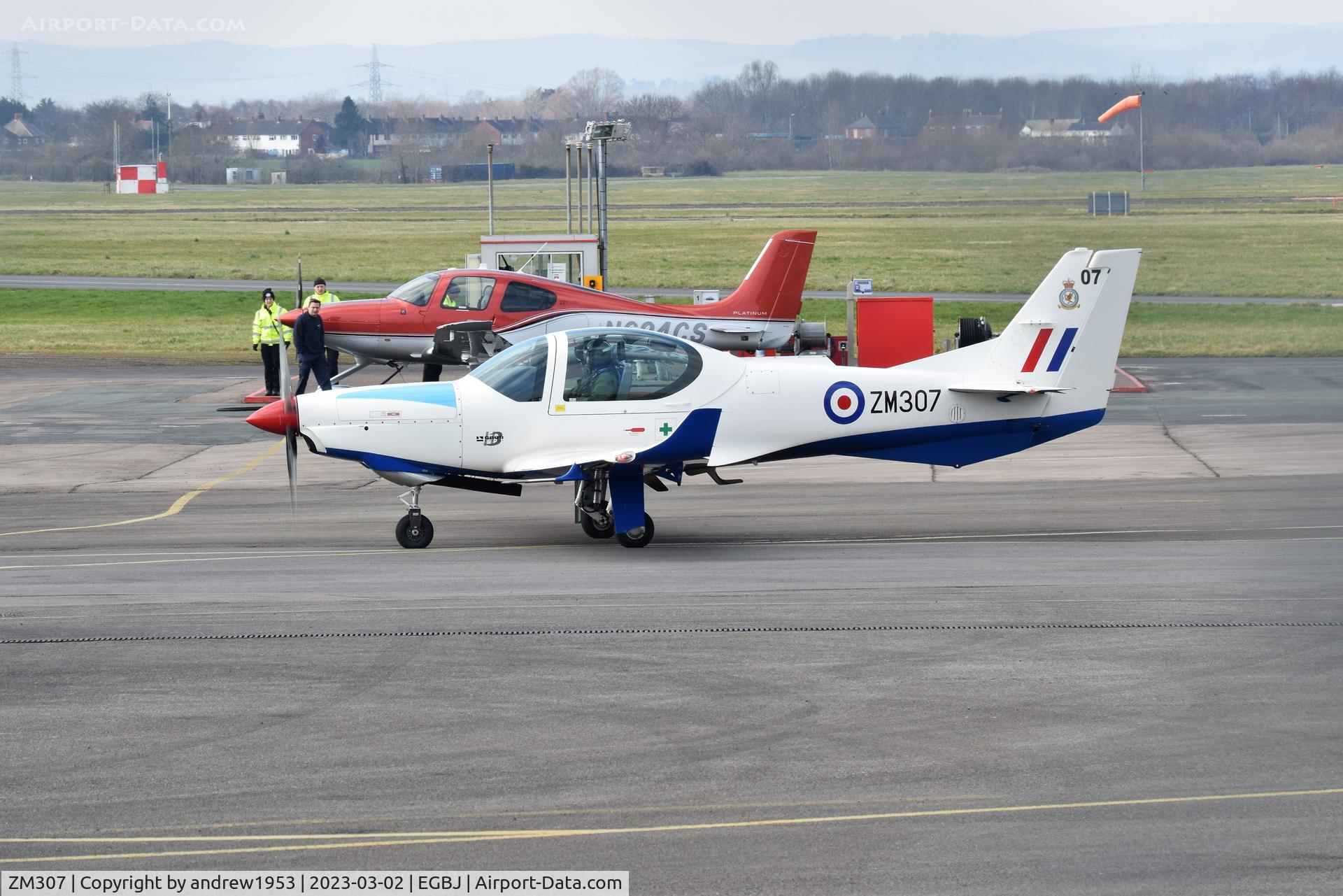 ZM307, 2017 Grob G-120TP-A Prefect T.1 C/N 11122, ZM307 at Gloucestershire Airport.