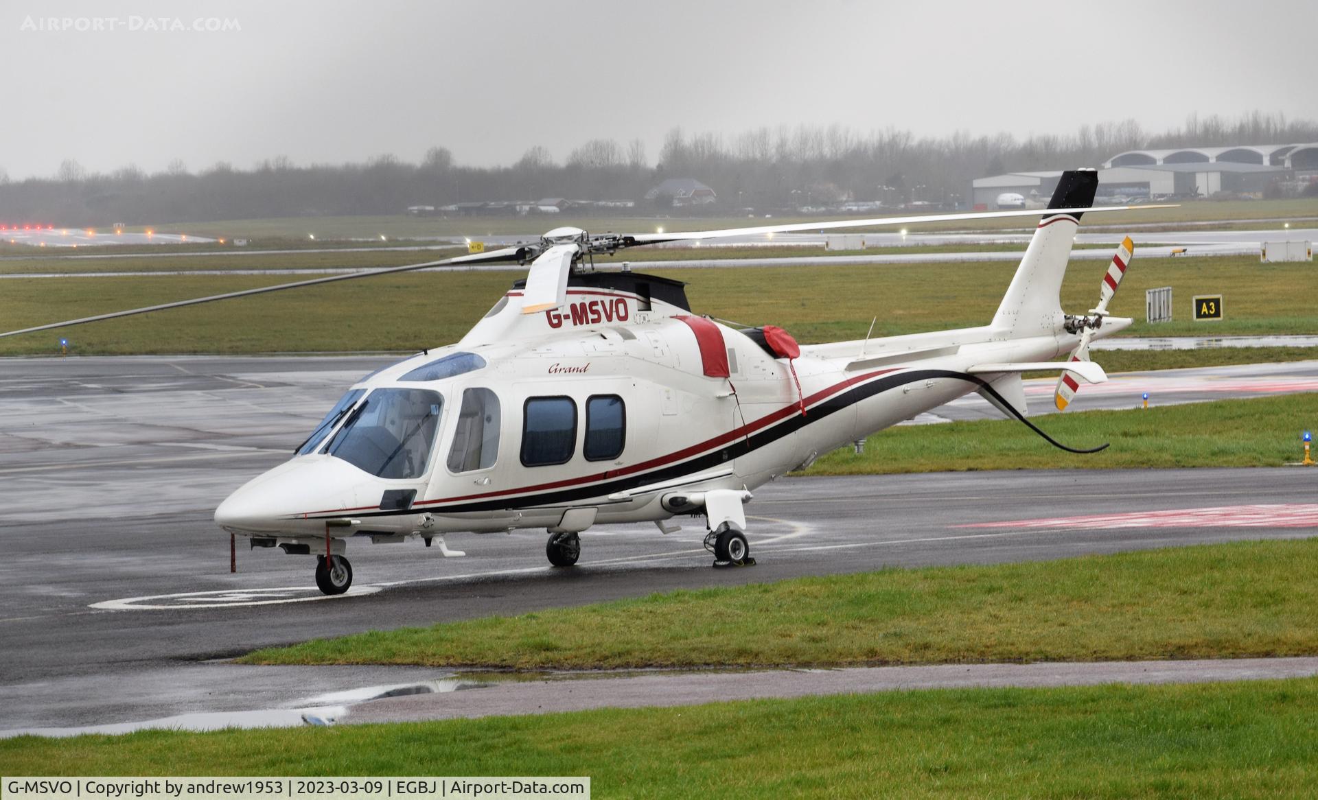 G-MSVO, 2008 Agusta A-109S Grand C/N 22067, G-MSVO at Gloucestershire Airport.