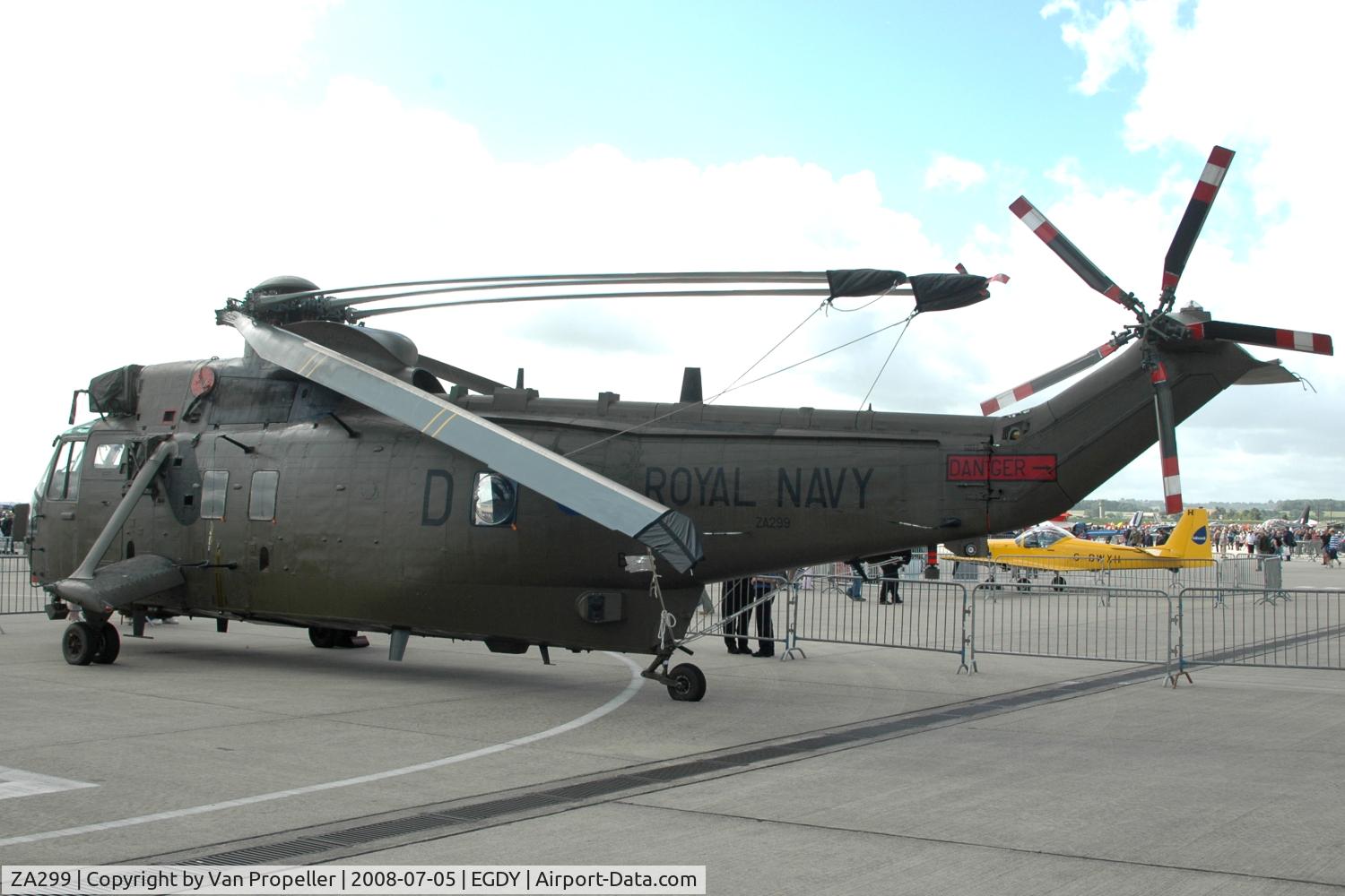 ZA299, 1981 Westland Sea King HC.4 C/N WA913, Fleet Air Arm Westland Sea King HC.4+ at RNAS Yeovilton Air Day 2008