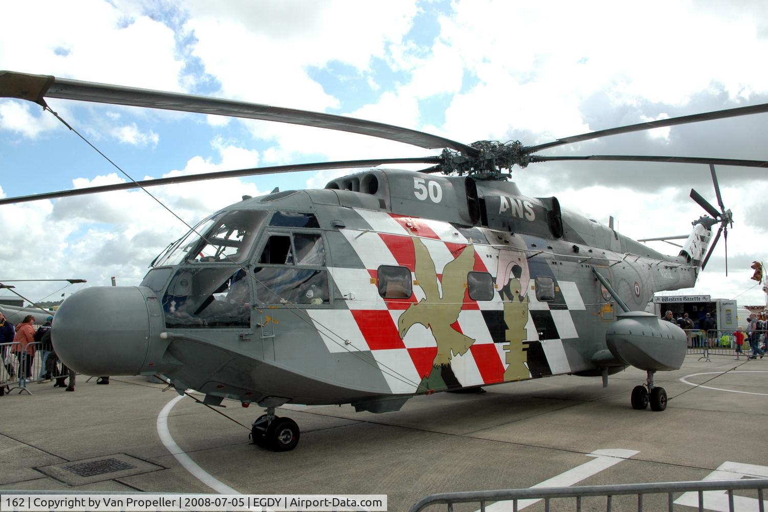 162, Aérospatiale SA-321G Super Frelon C/N 162, French Navy Aérospatiale SA 321G Super Frelon at RNAS Yeovilton Air Day 2008