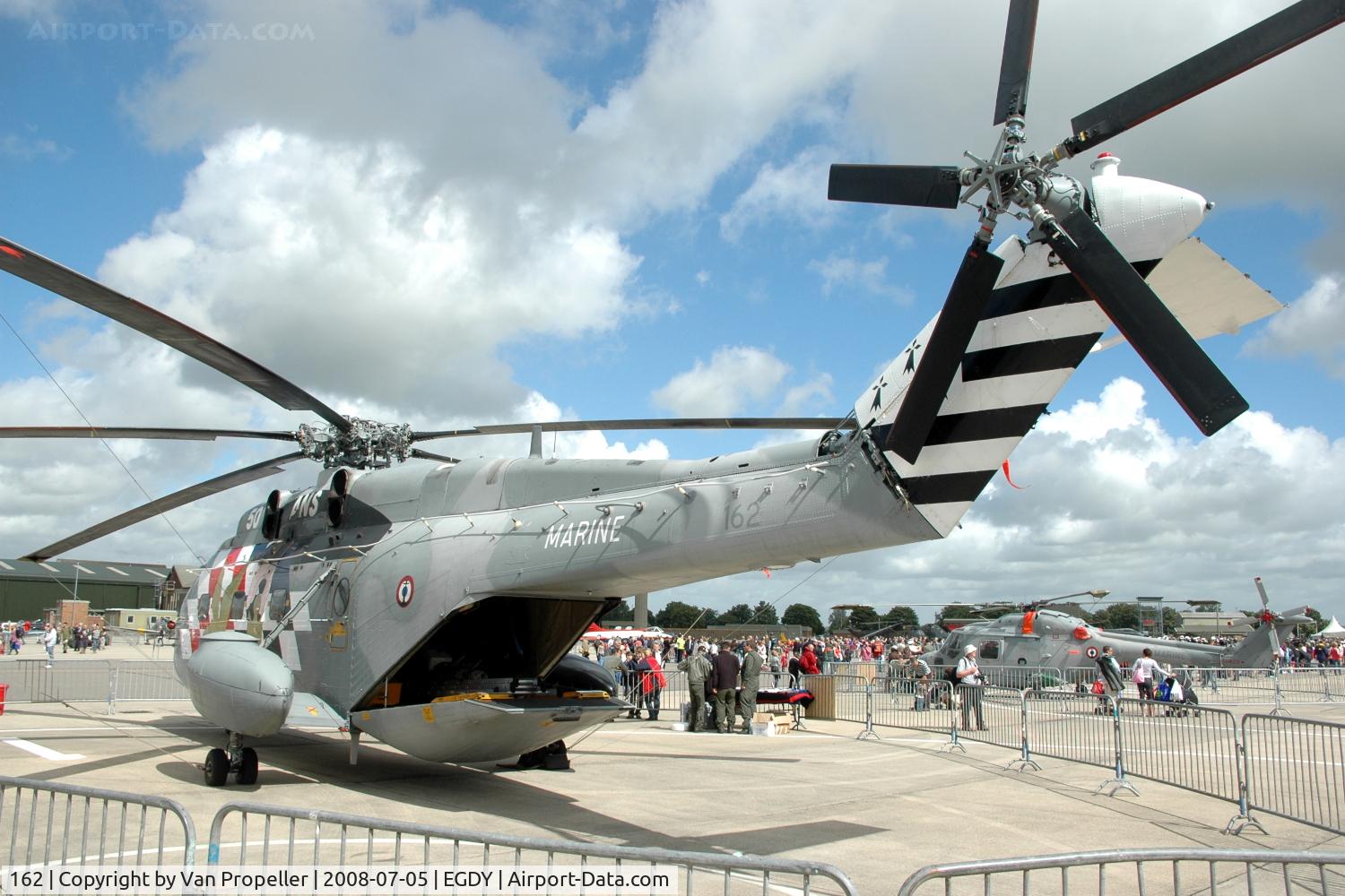 162, Aérospatiale SA-321G Super Frelon C/N 162, French Navy Aérospatiale SA 321G Super Frelon at RNAS Yeovilton Air Day 2008