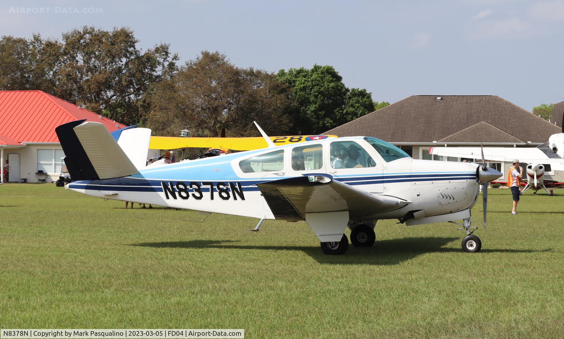 N8378N, 1968 Beech V35A Bonanza C/N D-8760, Beech V35A