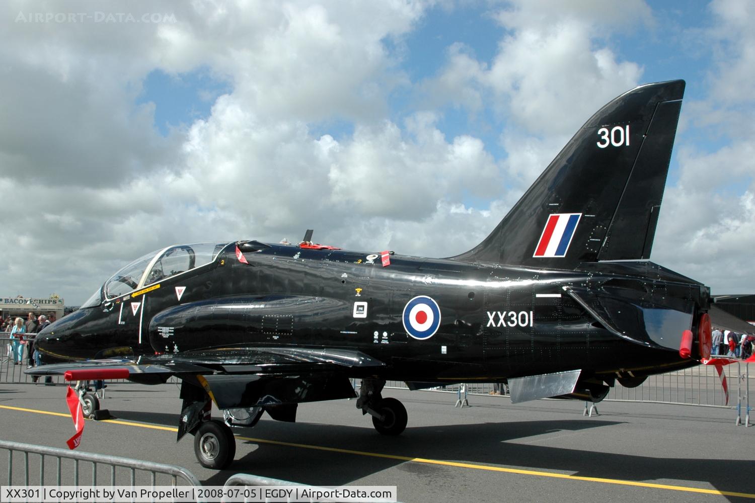 XX301, 1980 Hawker Siddeley Hawk T.1A C/N 134/312126, Fleet Air Arm Hawk T.1A at RNAS Yeovilton Air Day 2008