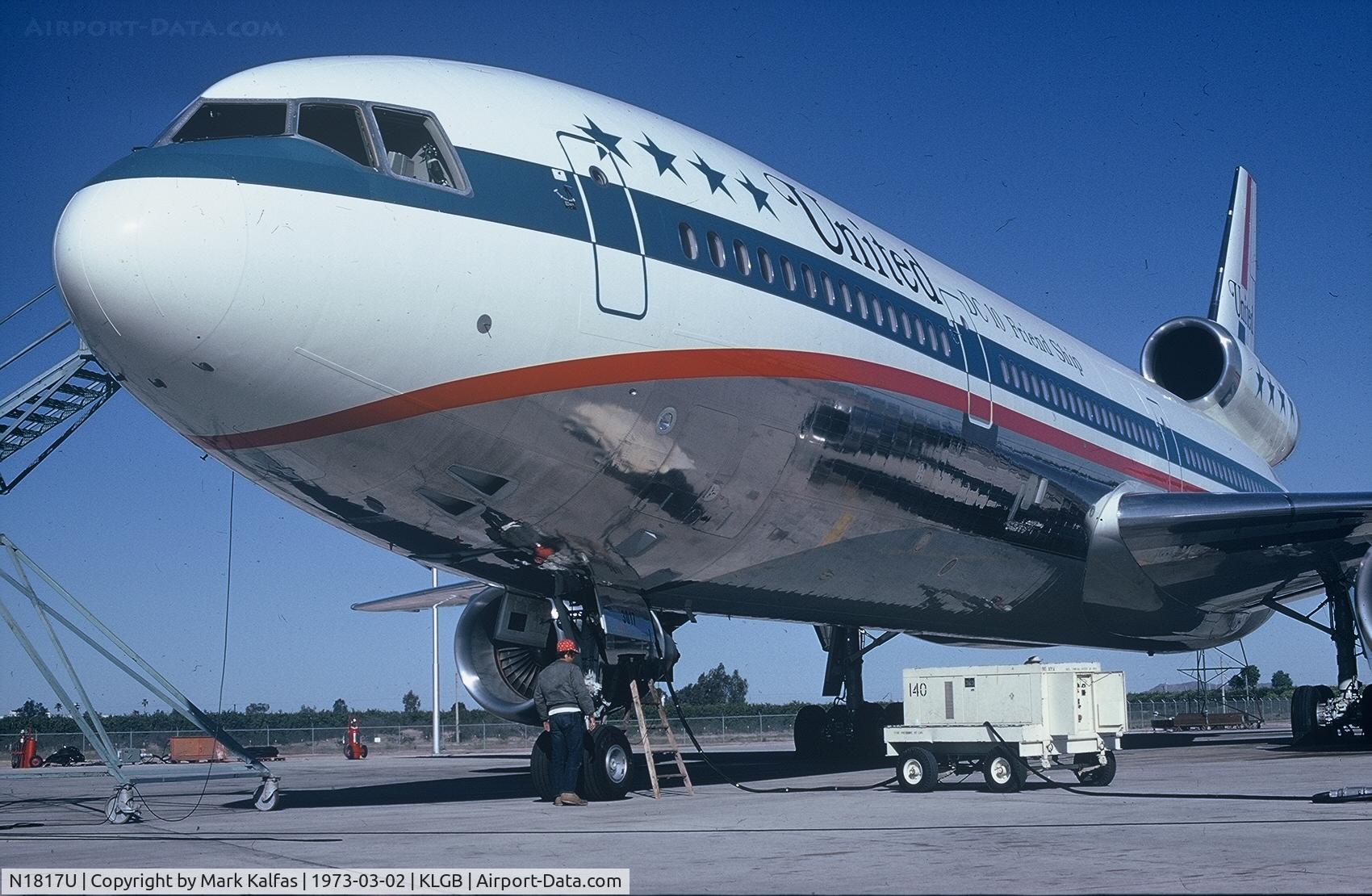 N1817U, 1973 McDonnell Douglas MD-10-10F C/N 46616, United Airlines DC-10-10, N1817U at LGB