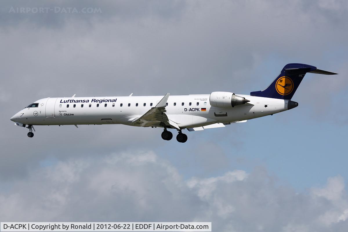D-ACPK, 2002 Canadair CRJ-701ER (CL-600-2C10) Regional Jet C/N 10063, at fra
