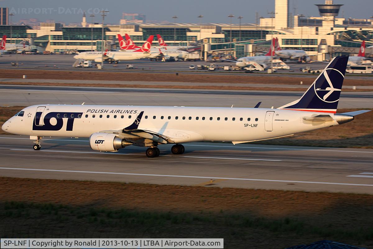 SP-LNF, 2013 Embraer 195LR (ERJ-190-200LR) C/N 19000596, at ist
