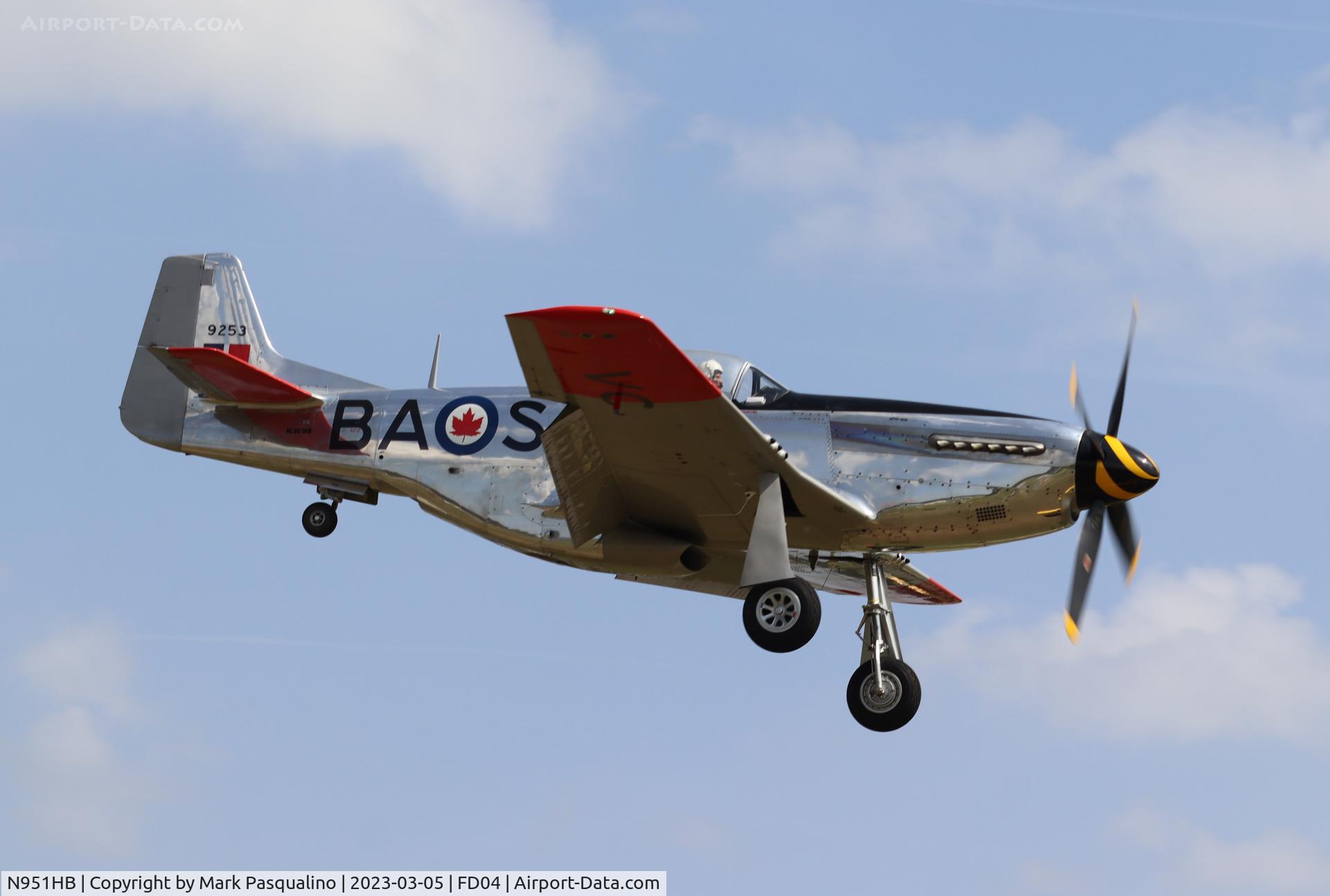 N951HB, North American P-51D Mustang C/N 122-31918 (44-72059), North American P-51D