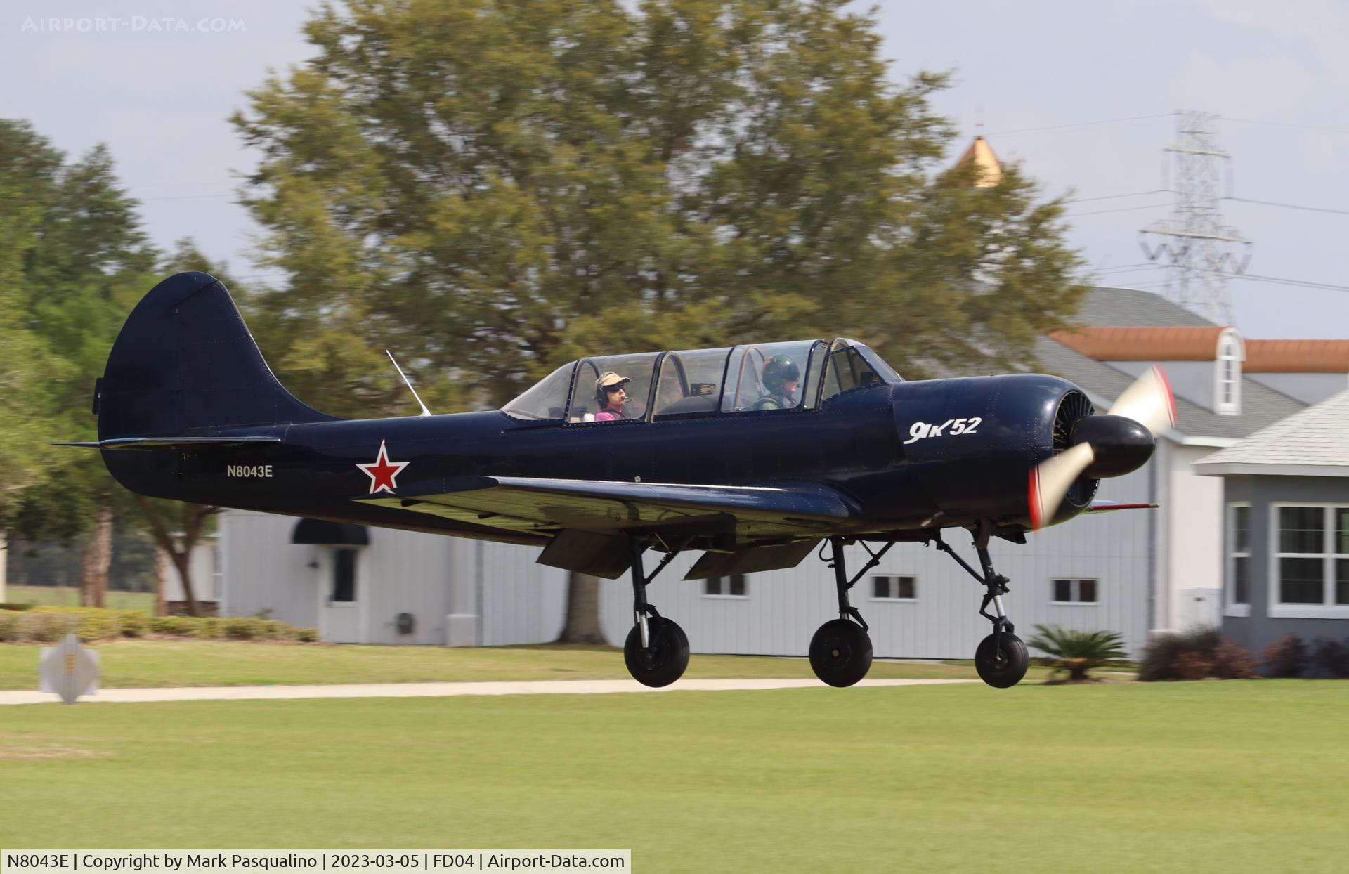 N8043E, 1987 Yakovlev Yak-52 C/N 877503, Yak-52