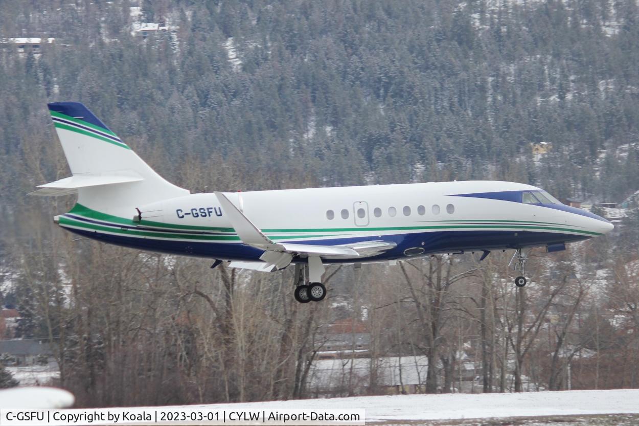 C-GSFU, 2007 Dassault Falcon 2000EX C/N 139, Arrival from Oakland (OAK, CA).