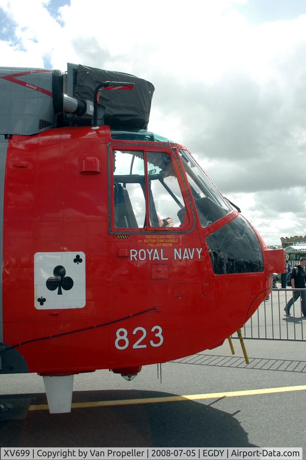 XV699, 1971 Westland Sea King HU.5 C/N WA670, Fleet Air Arm Westland Sea King HU.5SAR helicopter at RNAS Yeovilton Air Day 2008