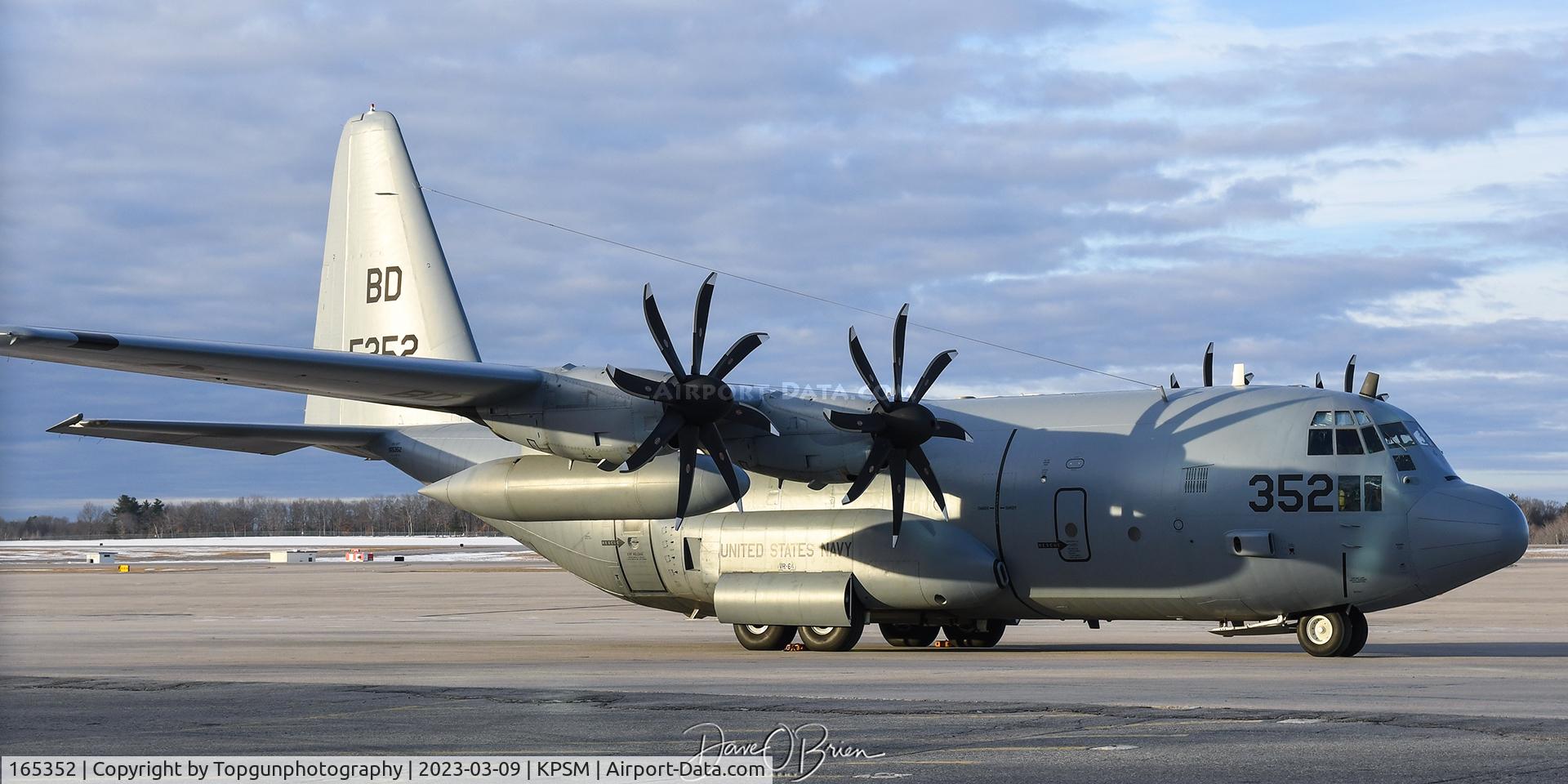 165352, Lockheed KC-130T Hercules C/N 382-5411, CONVOY3191 rests on the ramp after a late night arrival