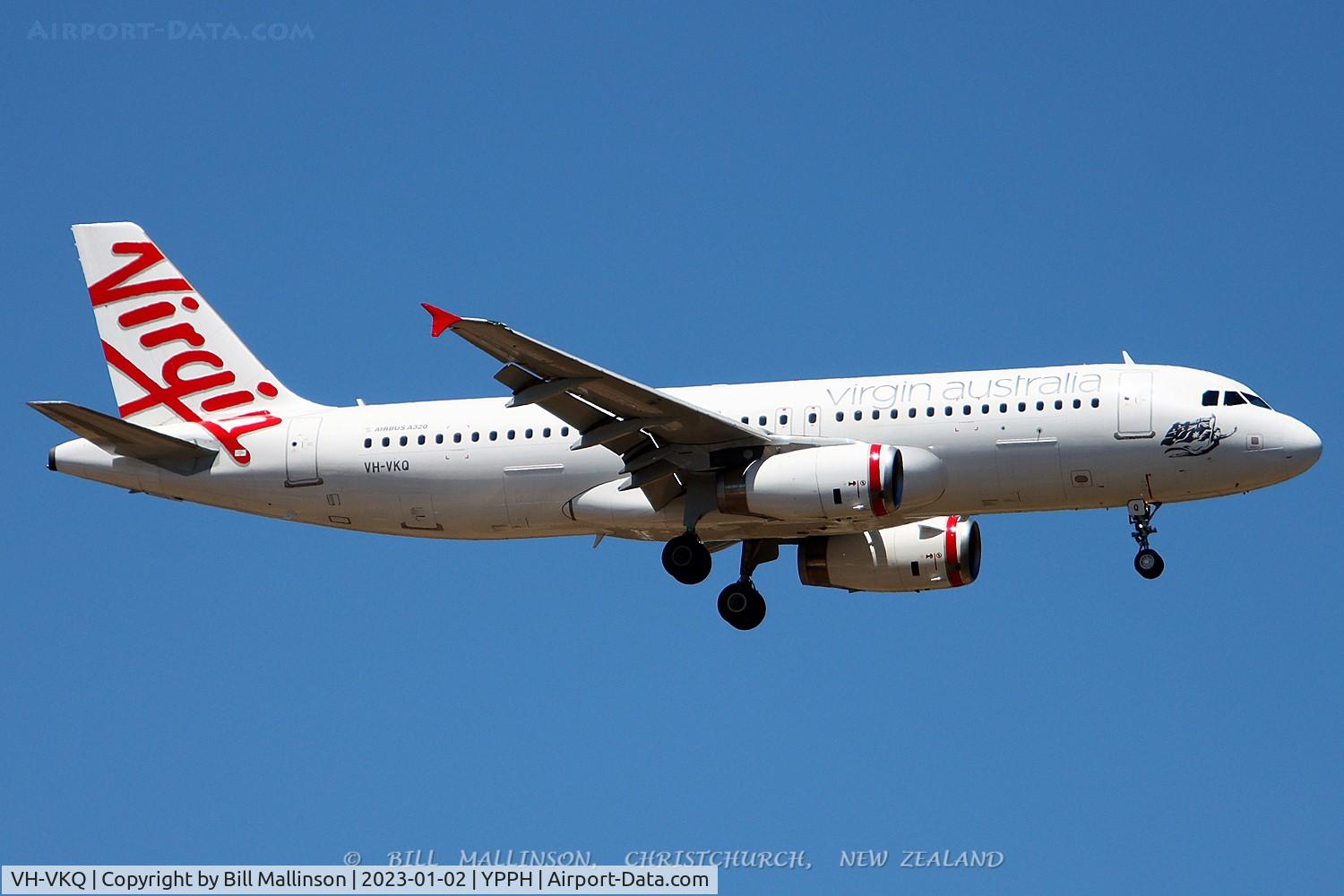 VH-VKQ, 2009 Airbus A320-232 C/N 4053, VA712 from YPAD