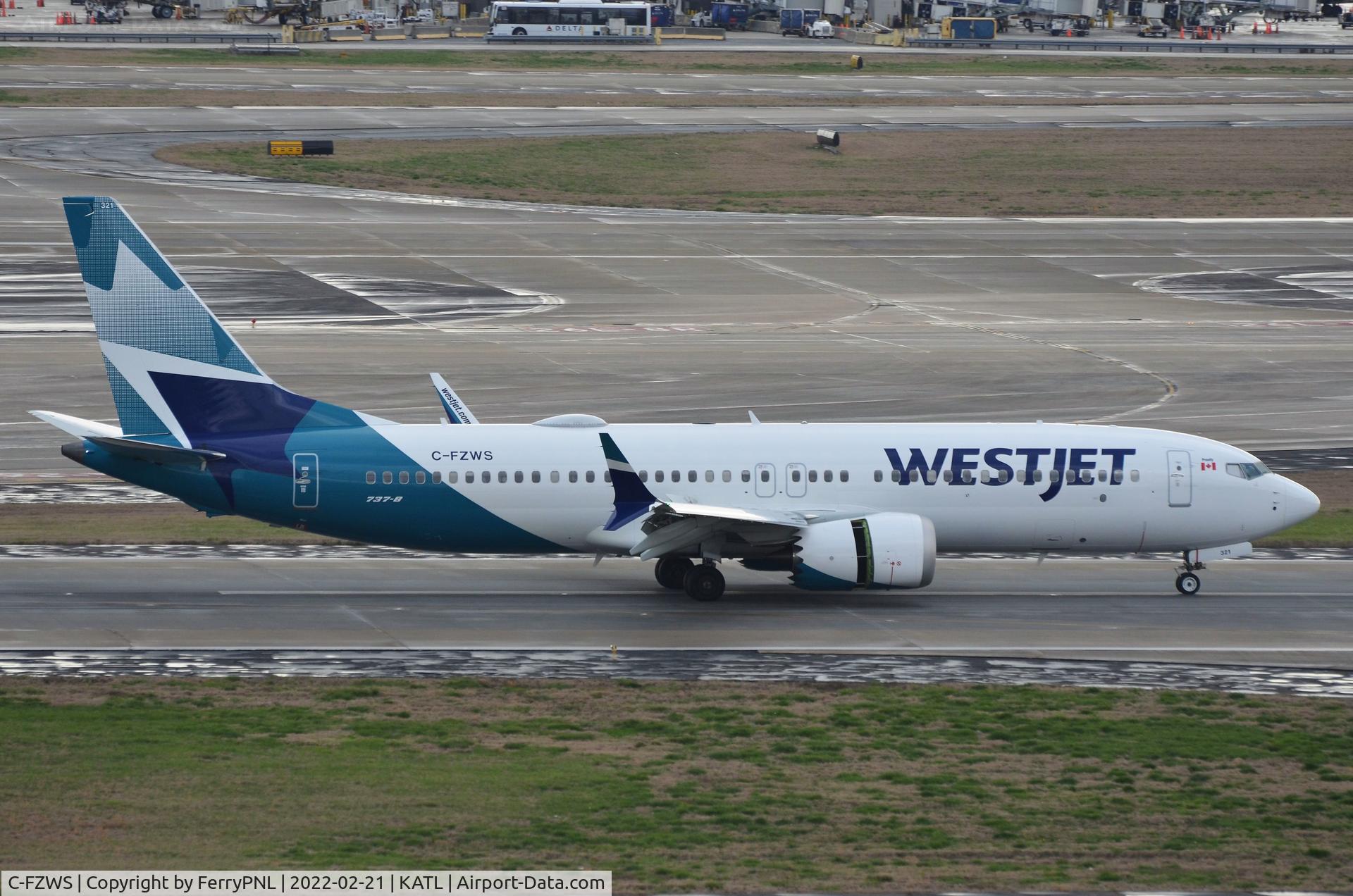 C-FZWS, 2022 Boeing 737 MAX 8 C/N 65424, Arrival of Westjet B738M