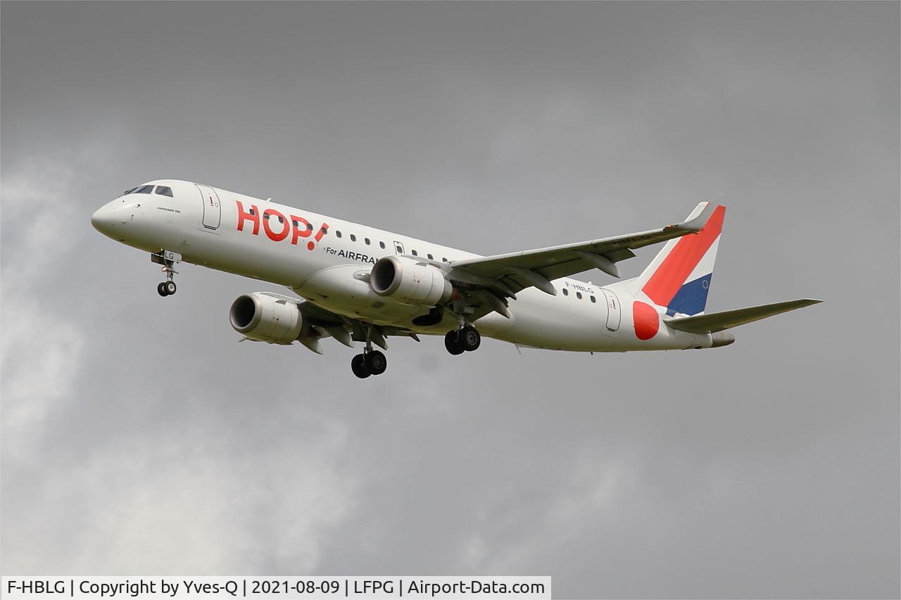 F-HBLG, 2009 Embraer 190LR (ERJ-190-100LR) C/N 19000254, Embraer 190LR, Short approach rwy 26L, Roissy Charles De Gaulle airport (LFPG-CDG)