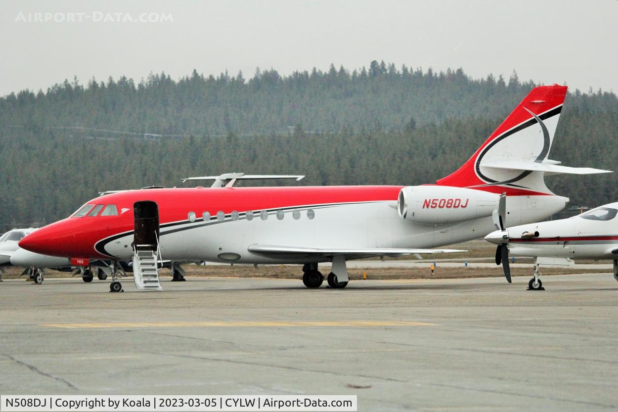 N508DJ, 2001 Dassault Falcon F2000 C/N 165, Arrival from Seattle (BFI, WA).