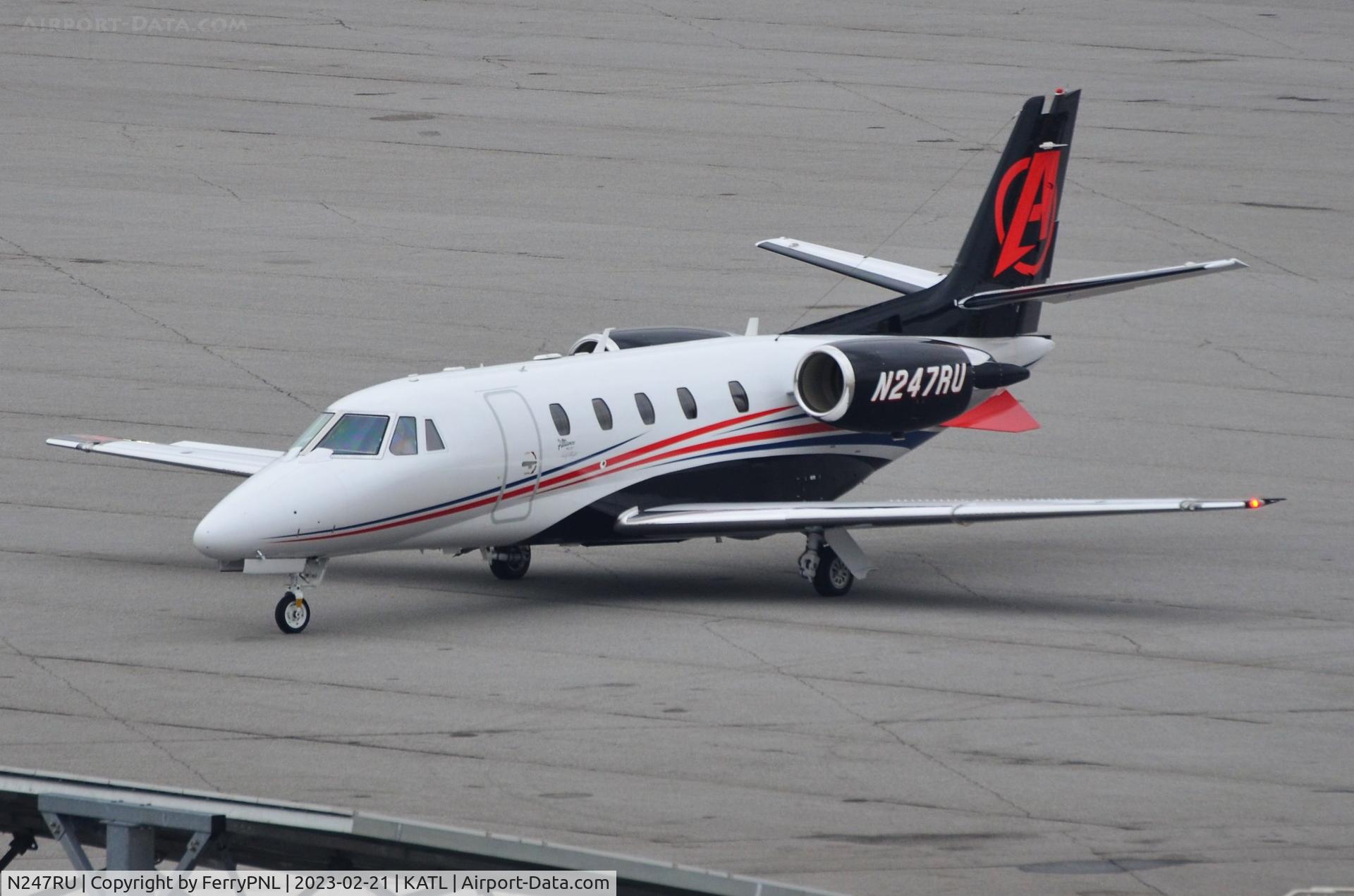 N247RU, 2017 Cessna 560XL C/N 560-6241, Alliance Air Ce560XL arriving at the FBO in ATL