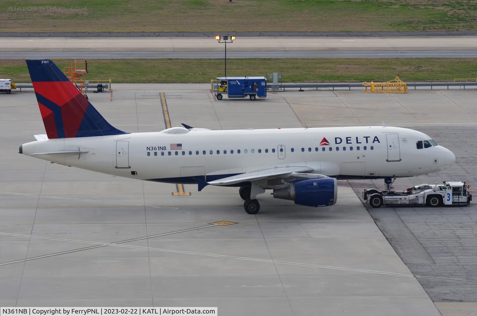 N361NB, 2003 Airbus A319-114 C/N 1976, Delta A319