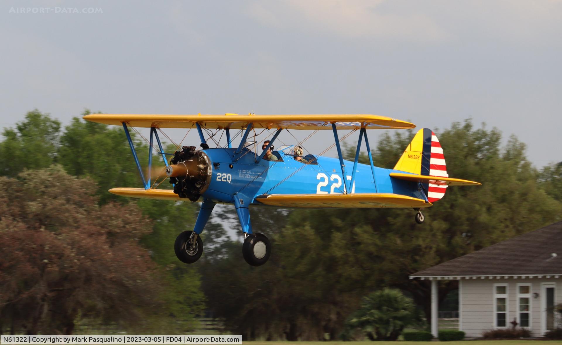 N61322, 1941 Boeing A75N1(PT17) C/N 75-1635, Stearman