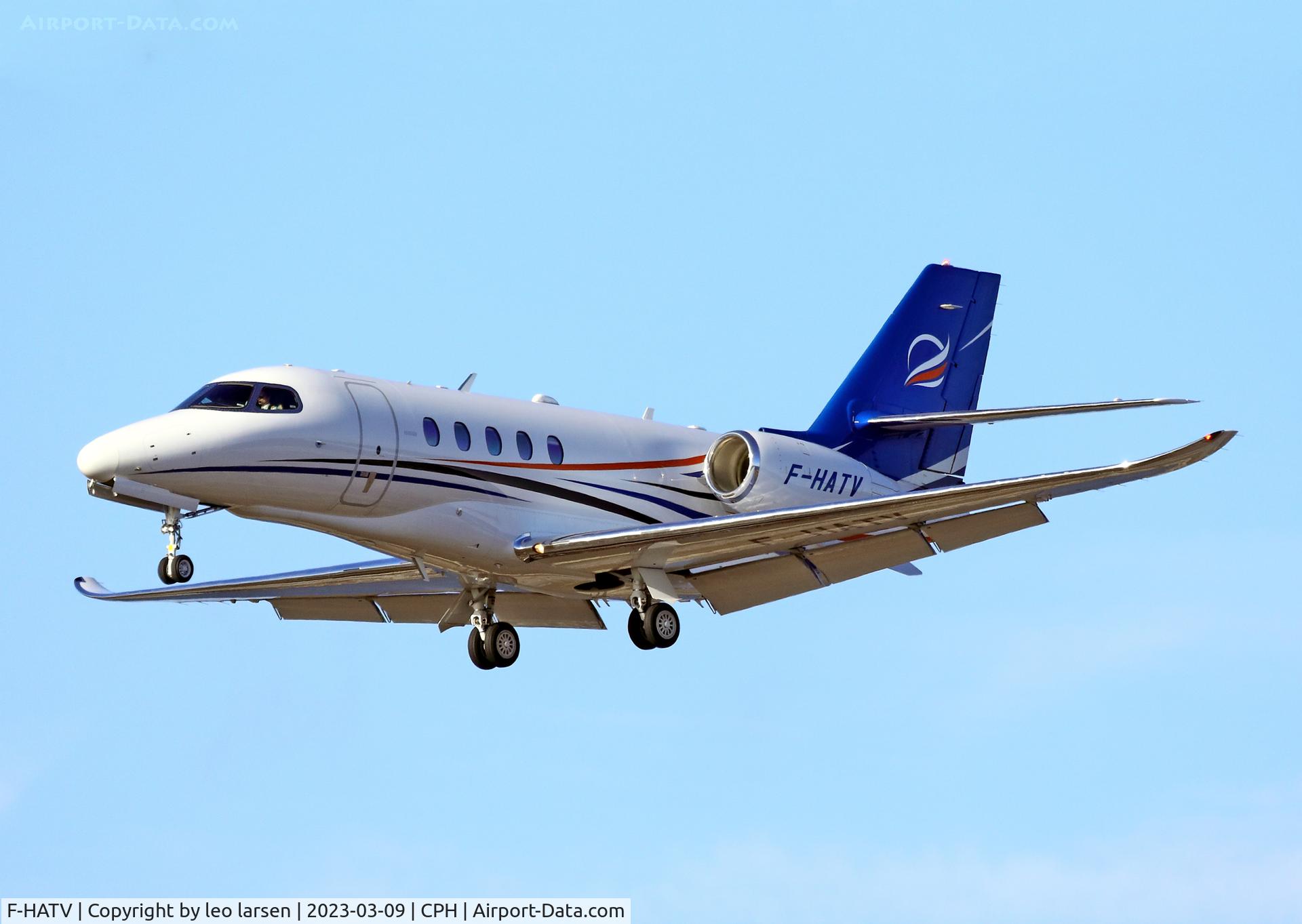 F-HATV, 2018 Cessna 680A Citation Latitude C/N 680A-0152, Copenhagen 9.3.2023