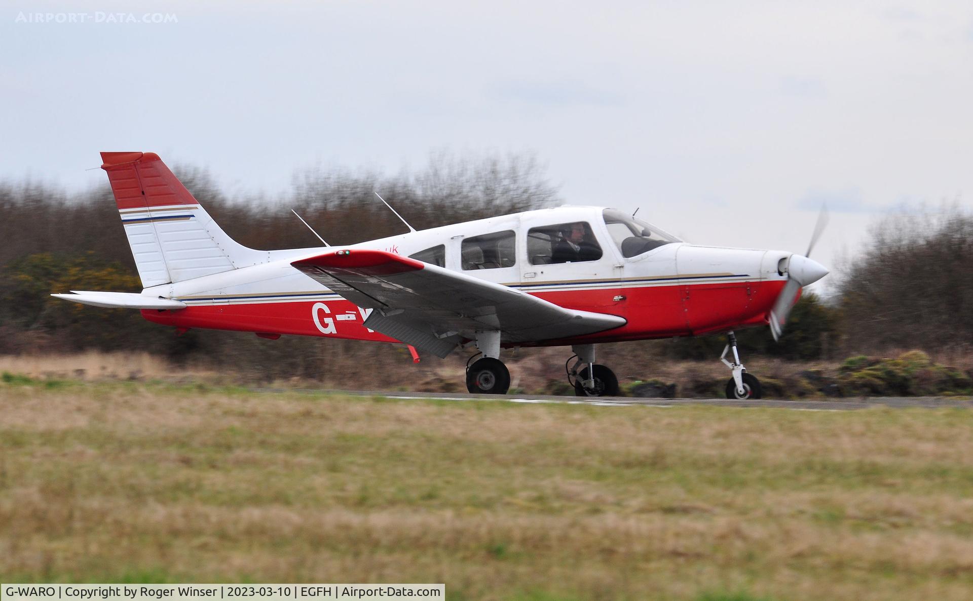 G-WARO, 1997 Piper PA-28-161 Cherokee Warrior III C/N 28-42015, Visiting aircraft operated by Aeros Flight Services.