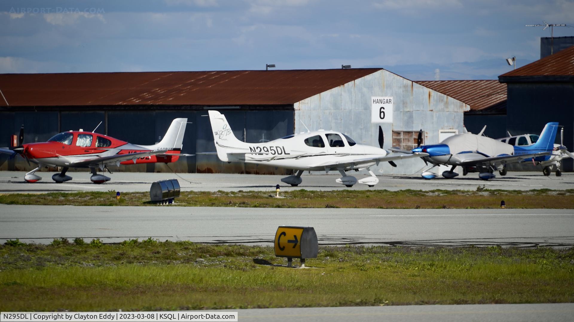 N295DL, 2007 Cirrus SR22 C/N 2335, San Carlos Airport in California 2023.