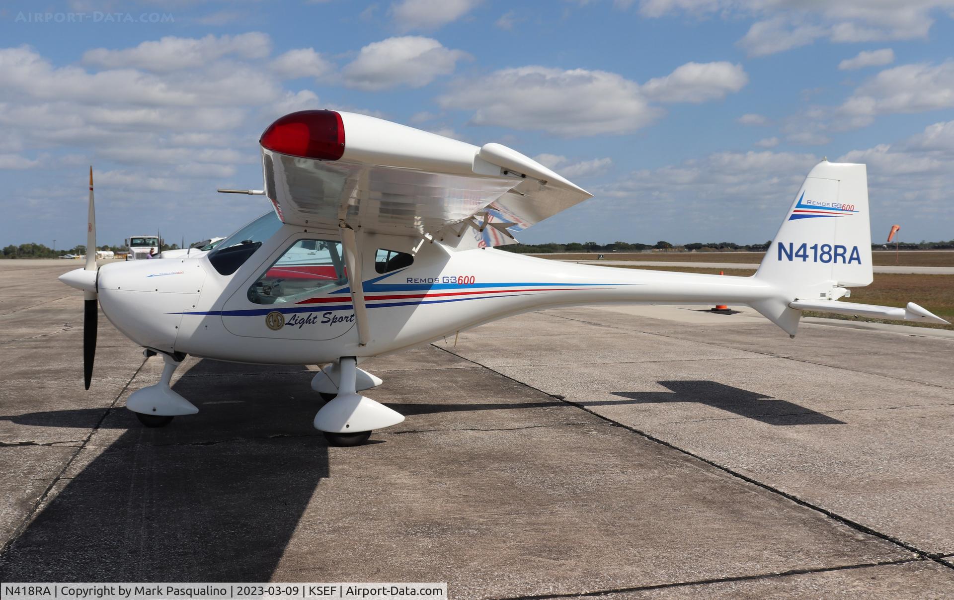 N418RA, 2008 Remos G-3/600 Mirage C/N 238, Remos G-3/600 Mirage