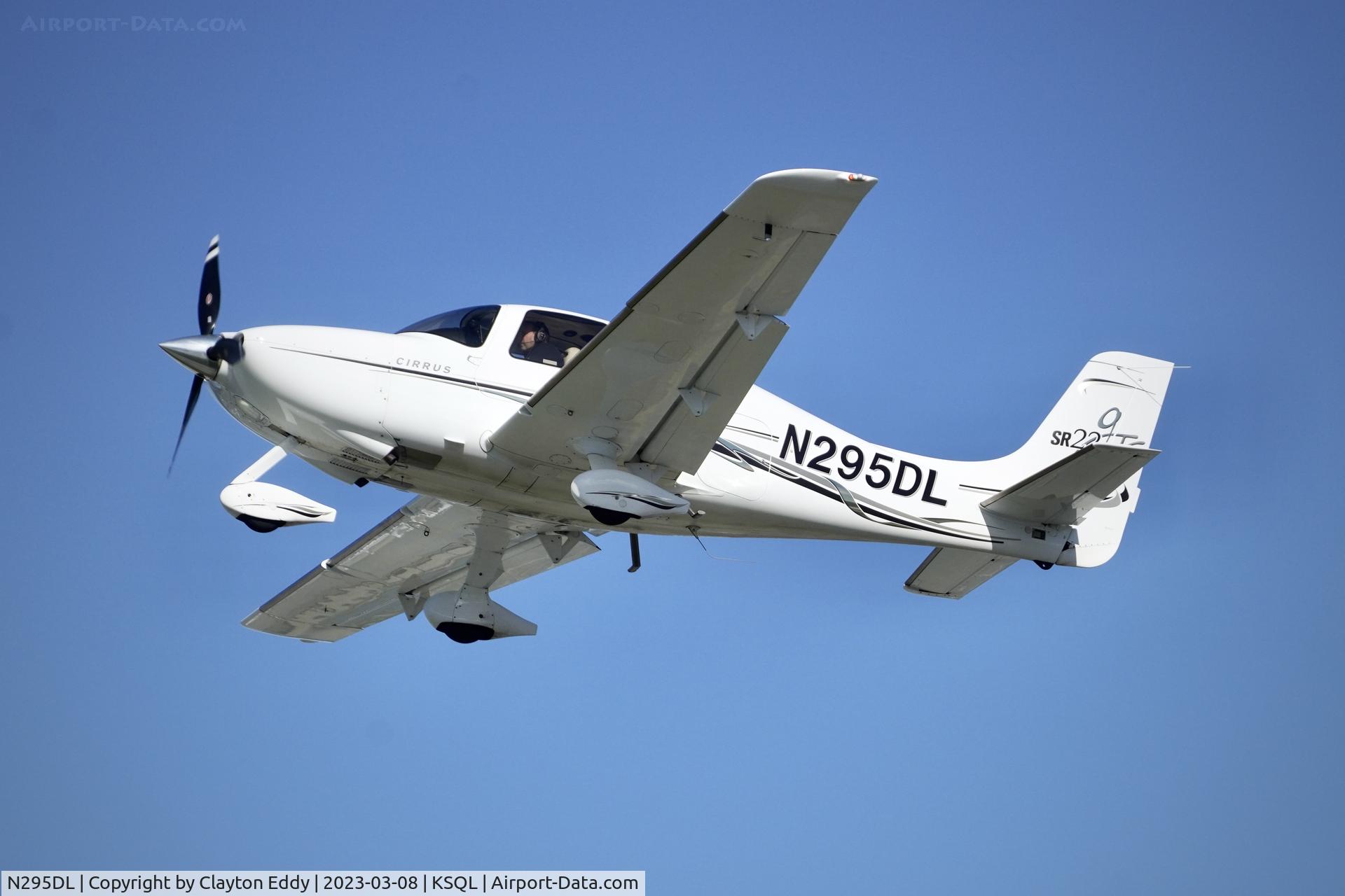 N295DL, 2007 Cirrus SR22 C/N 2335, San Carlos Airport in California 2023.