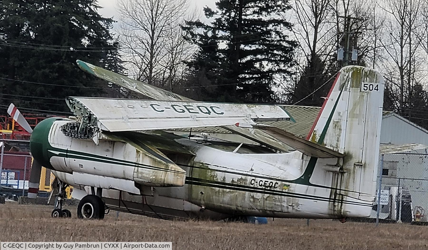 C-GEQC, 1959 De Havilland Canada CP-121 Tracker C/N DHC53, Retired