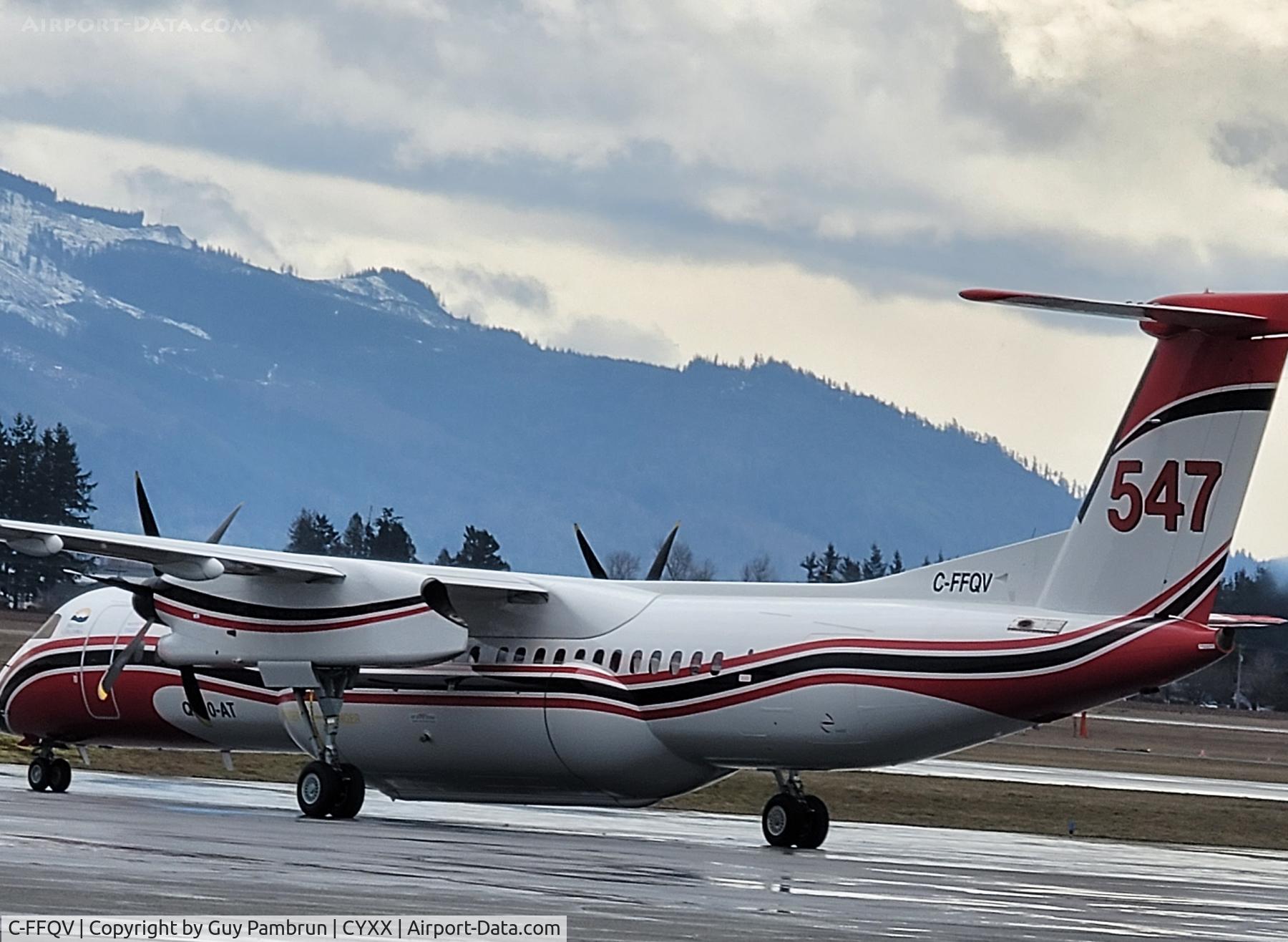 C-FFQV, 2007 De Havilland Canada DHC-8-402 Dash 8 C/N 4179, Waiting for the fire season.