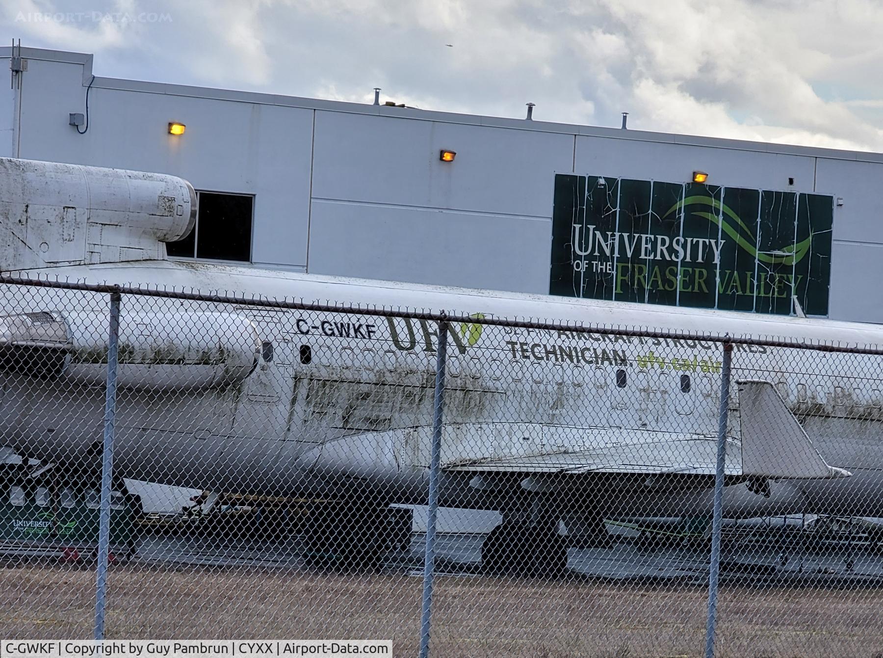 C-GWKF, 1976 Boeing 727-243 C/N 21270, Used as a training aid at the local university.