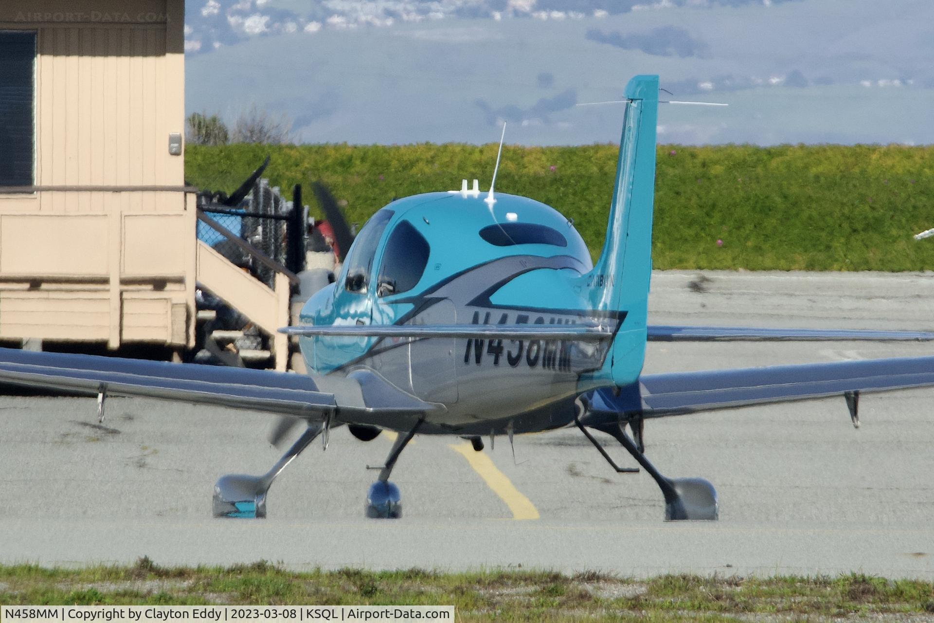 N458MM, 2020 Cirrus SR20 C/N 2560, San Carlos Airport in California 2023.