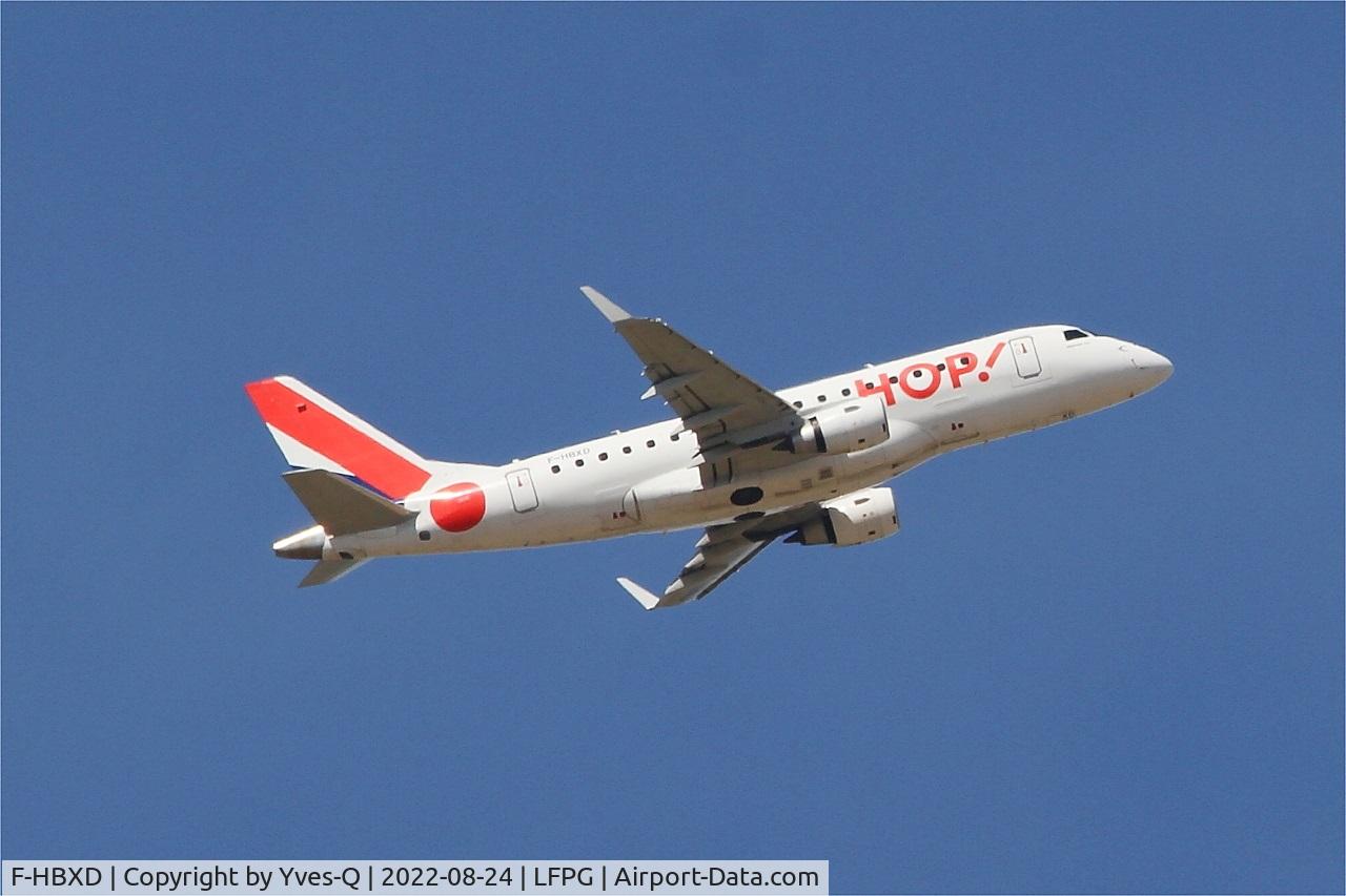 F-HBXD, 2009 Embraer 170ST (ERJ-170-100ST) C/N 17000281, Embraer 170ST, Climbing from rwy 08L, Roissy Charles De Gaulle airport (LFPG-CDG)