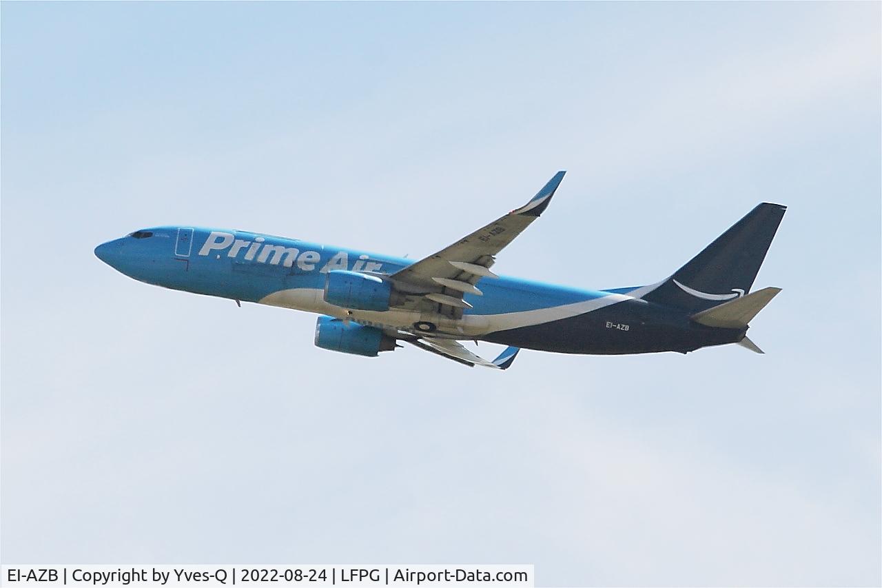 EI-AZB, 2000 Boeing 737-8AS C/N 29925, Boeing 737-8AS, Climbing from rwy 08L, Roissy Charles De Gaulle airport (LFPG-CDG)