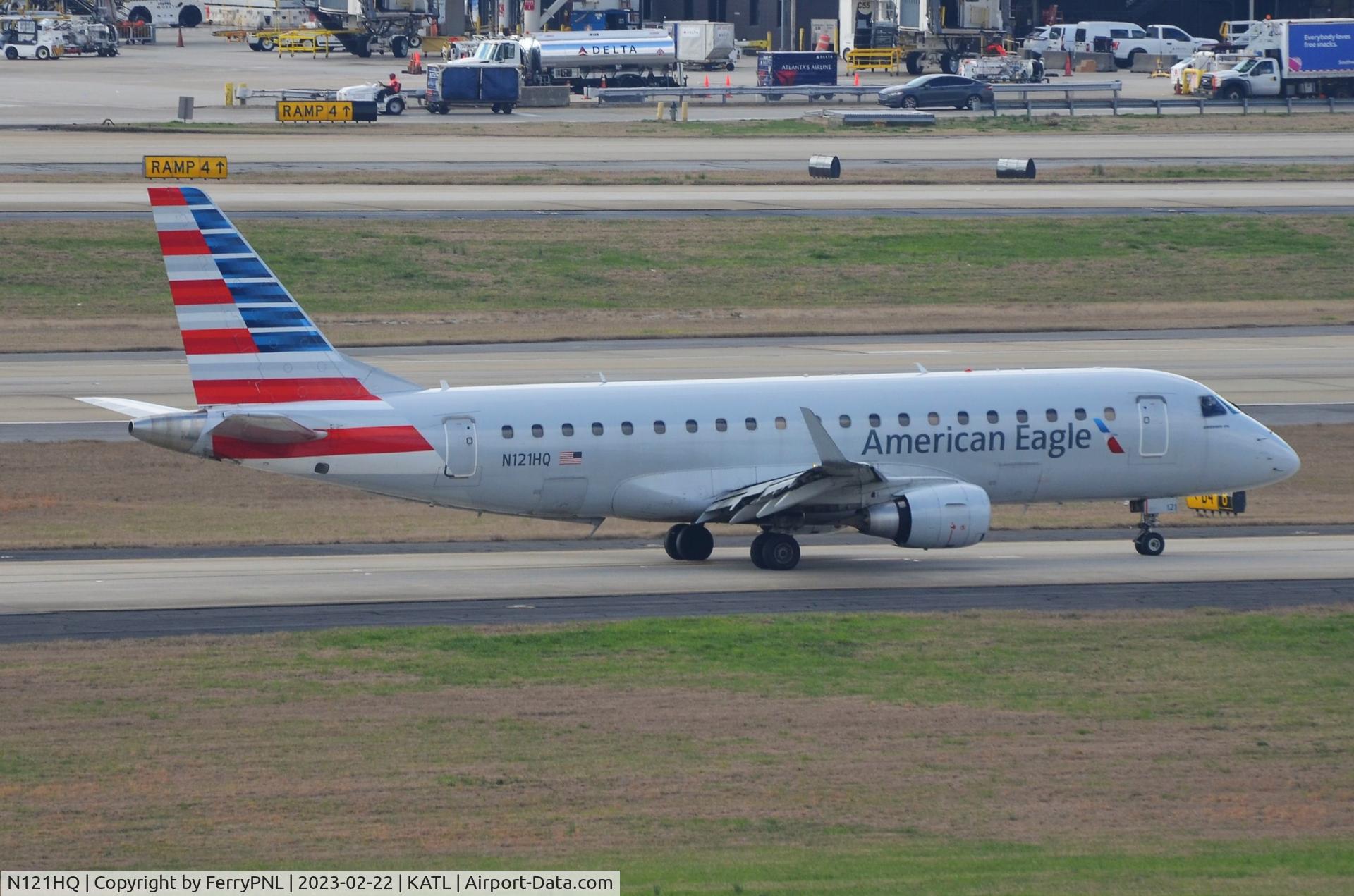 N121HQ, 2007 Embraer 175LR (ERJ-170-200LR) C/N 17000194, Arrival of American Eagle ERJ175