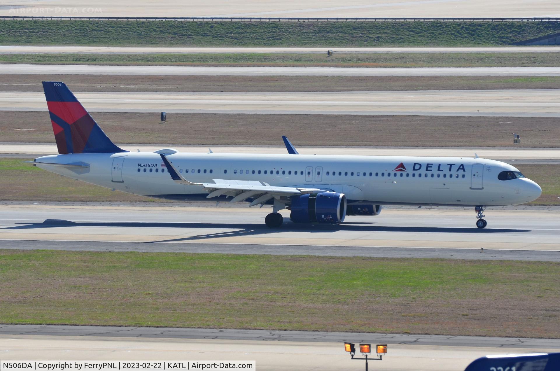 N506DA, 2022 Airbus A321-271NX C/N 11036, Arrival of Delta A321Neo