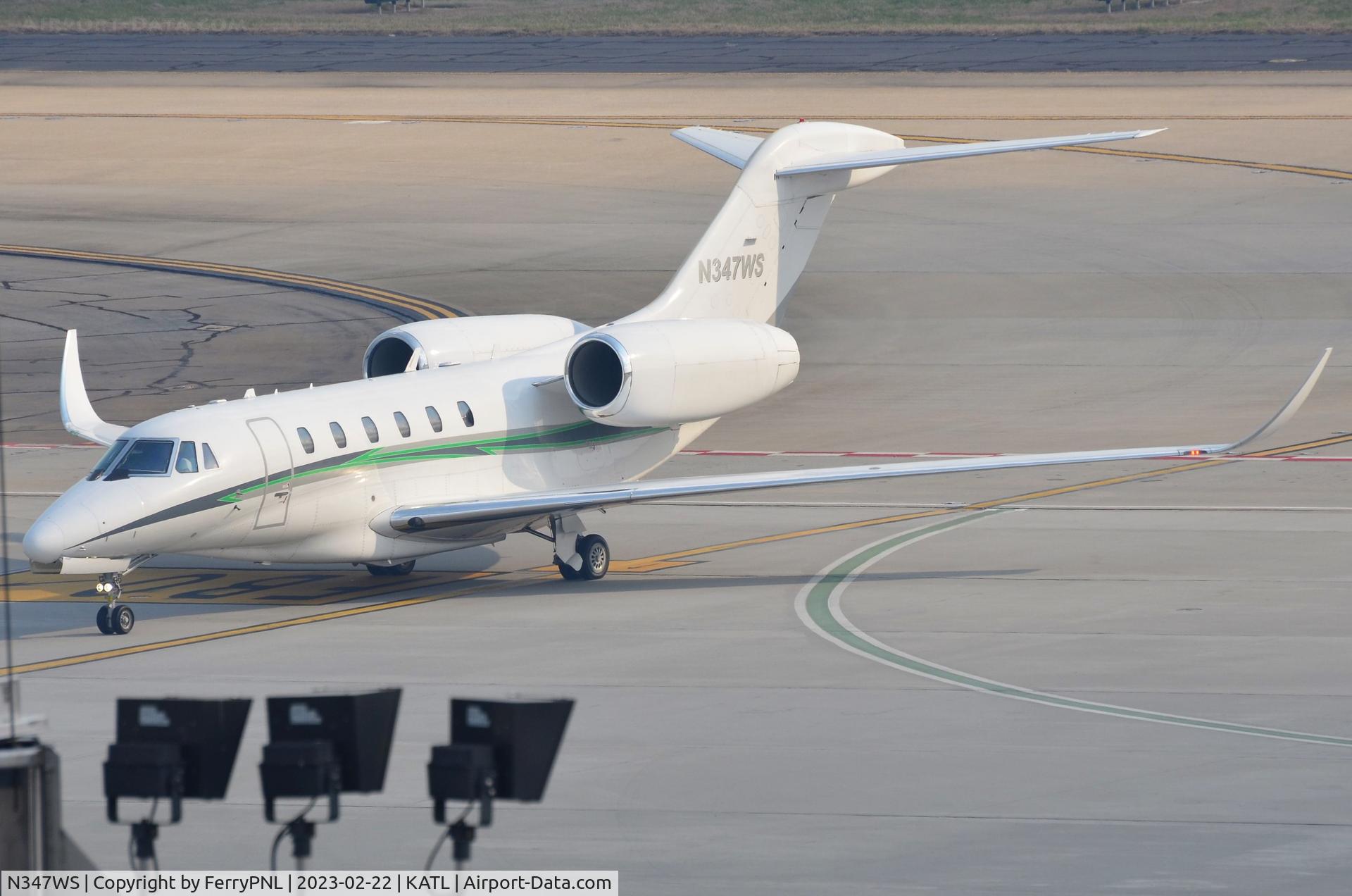 N347WS, 1997 Cessna 750 Citation X Citation X C/N 750-0017, Cessna 750 arriving at fbo