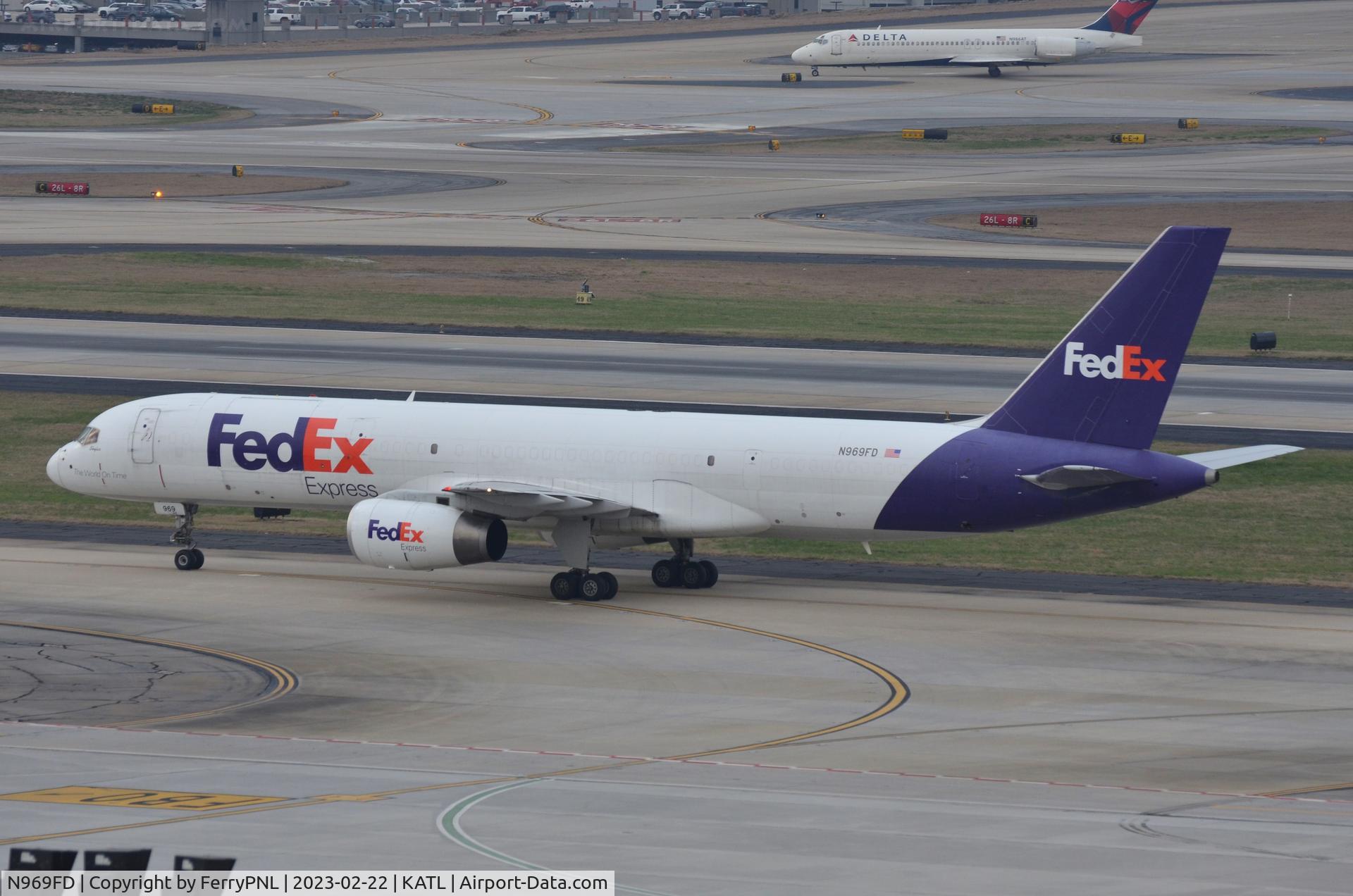 N969FD, 1997 Boeing 757-28A C/N 28164, Arrival of Fedex B752F, former G-FCLB