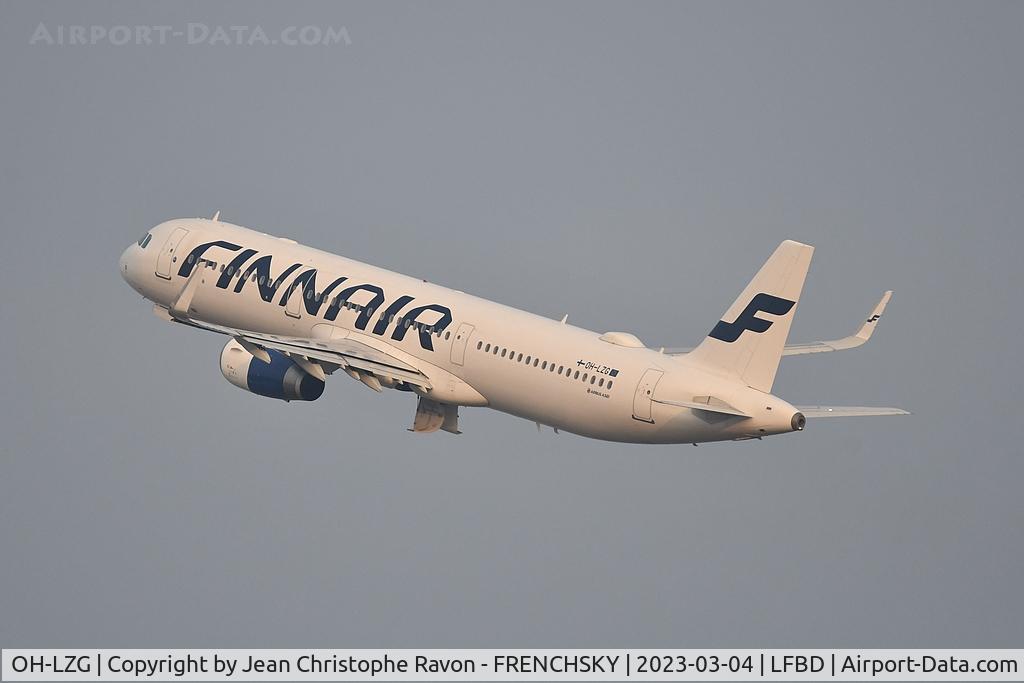 OH-LZG, 2013 Airbus A321-231 C/N 5758, Finnair take off to Helsinki