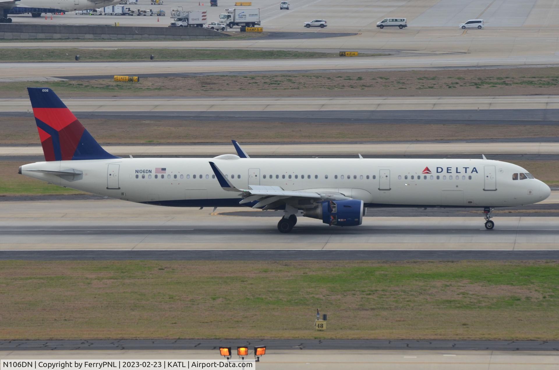 N106DN, 2020 Airbus A321-211 C/N 10088, Delta A321 landing