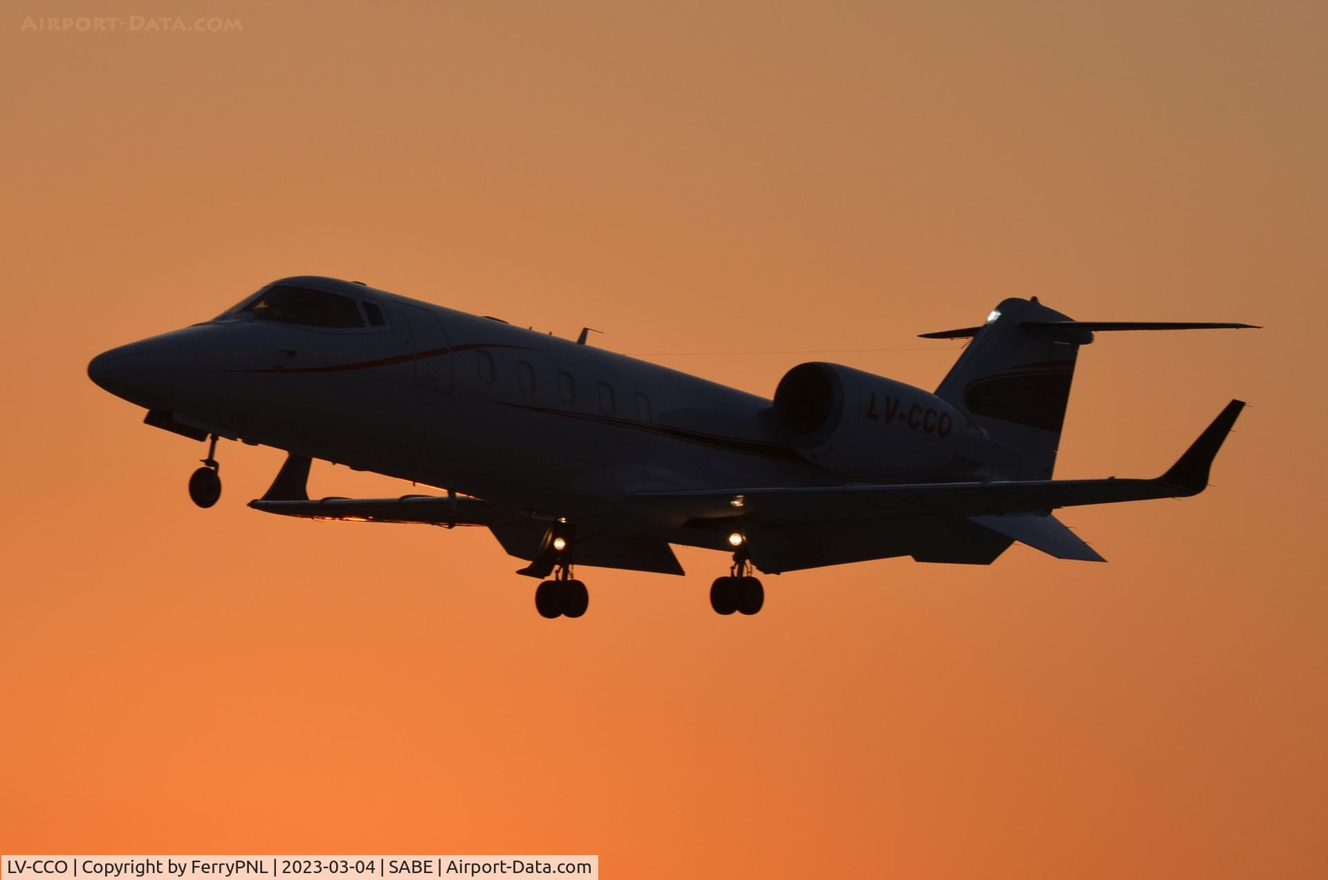 LV-CCO, 1996 Learjet 60 C/N 60-076, Baires Fly Learjet 60 landing