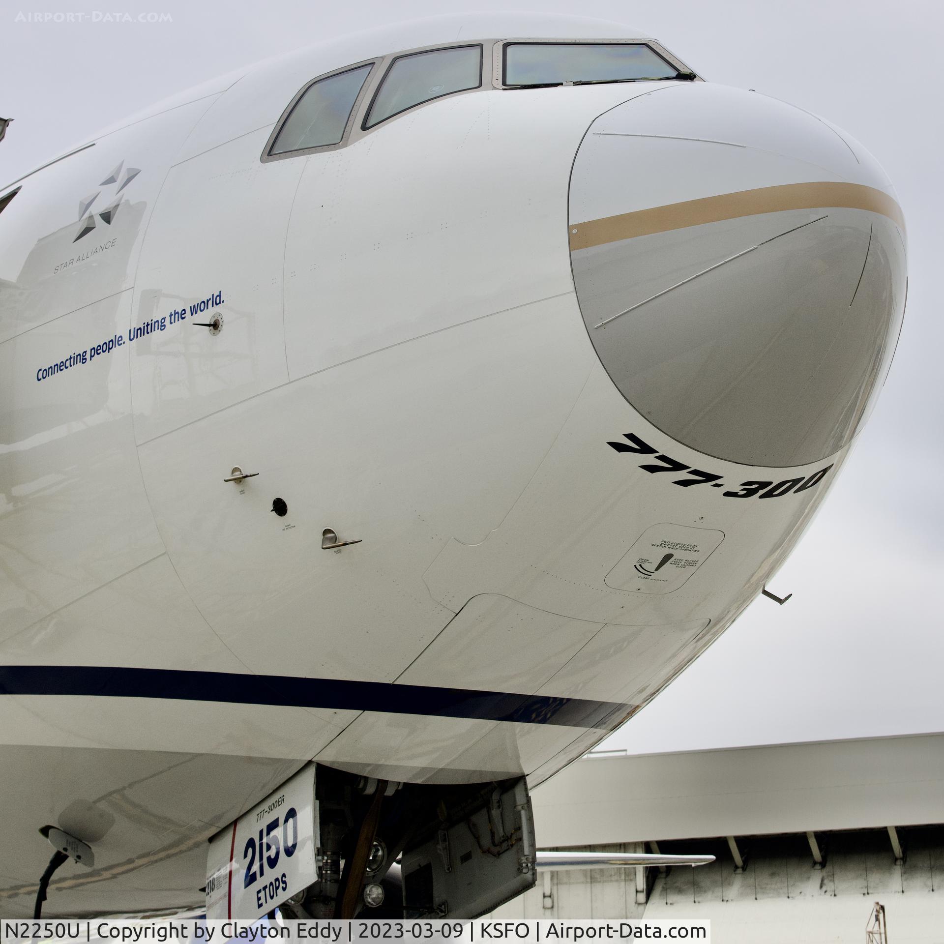 N2250U, 2019 Boeing 777-300/ER C/N 66590, SFO 2023.